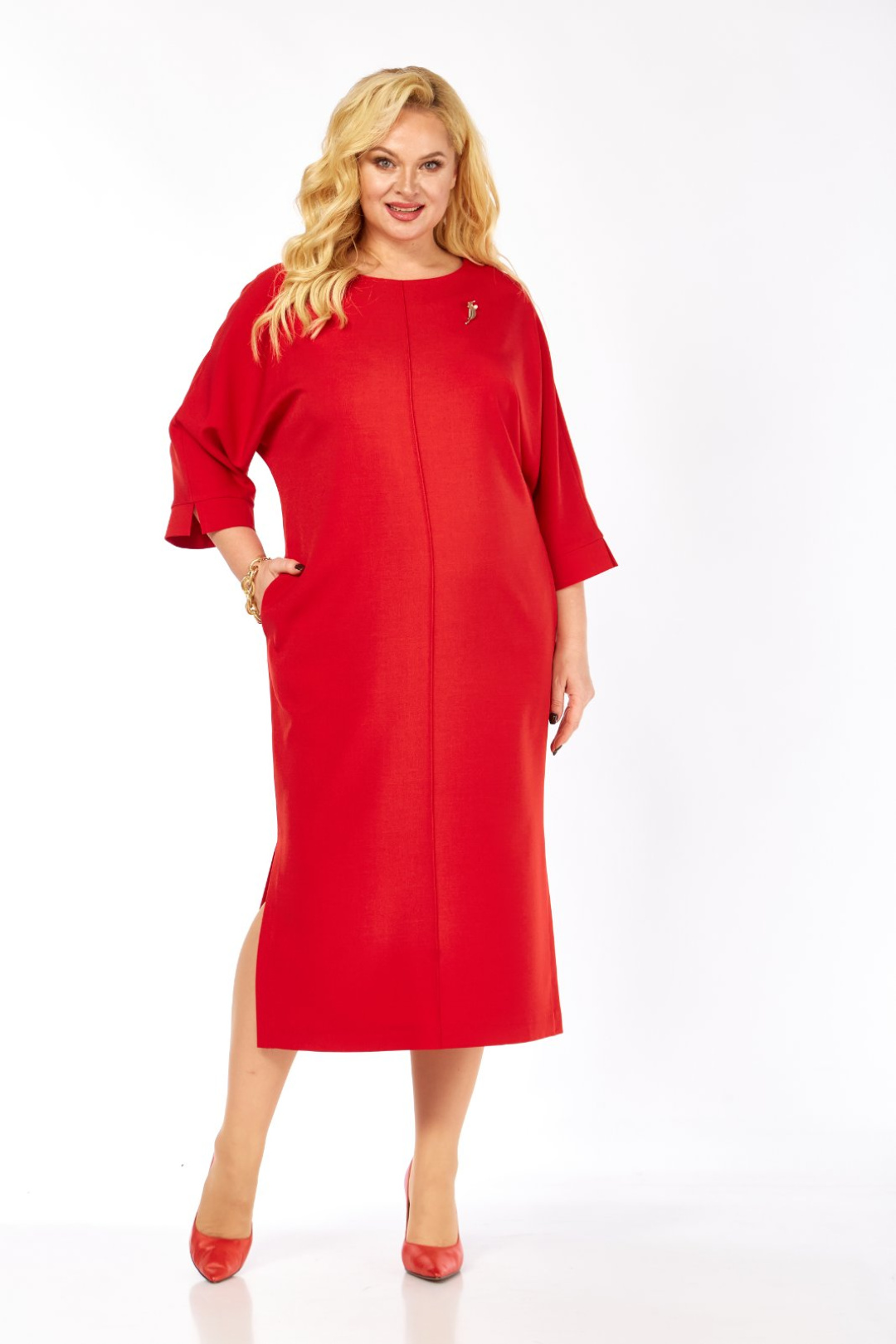 Платье СиБОН 373 красный - фото 1