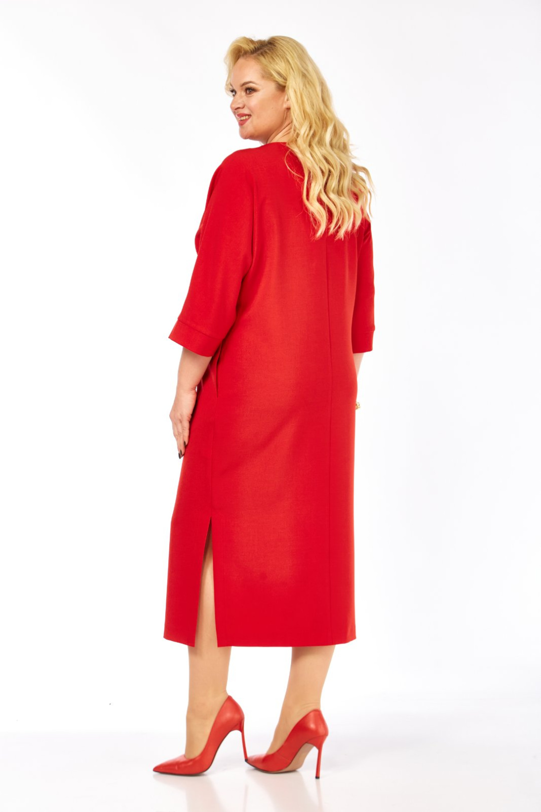 Платье СиБОН 373 красный - фото 2