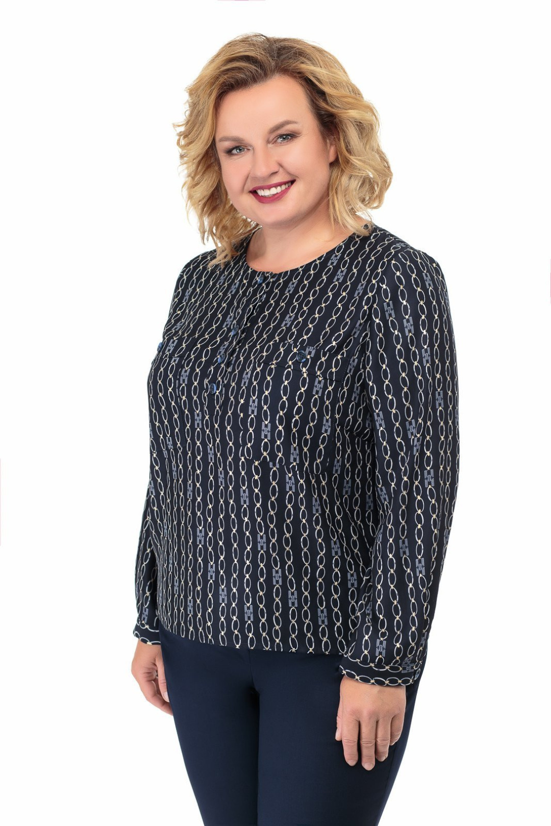 Блуза СлавияЭлит 466 синий