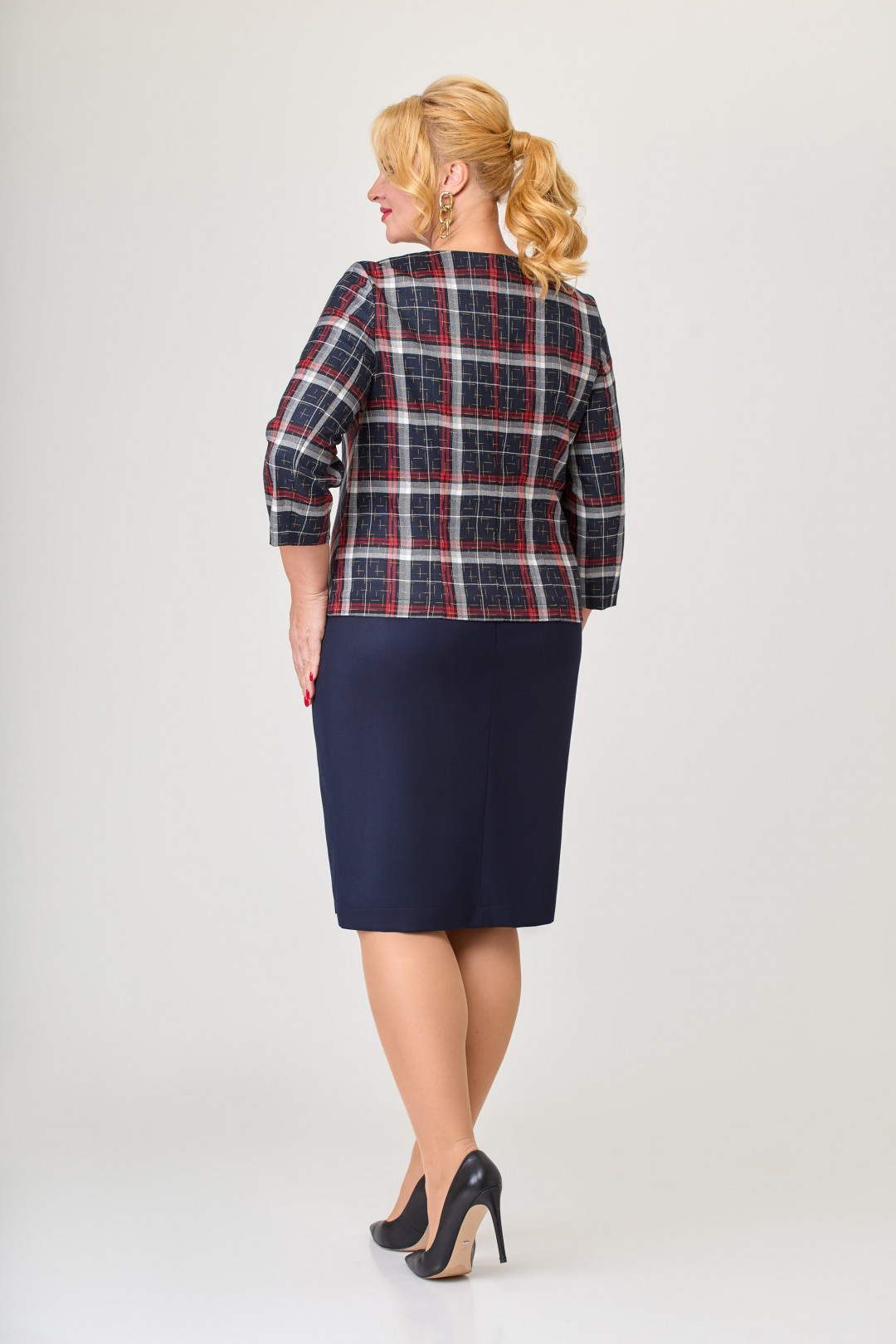 Костюм СлавияЭлит 509 красная клетка - фото 2