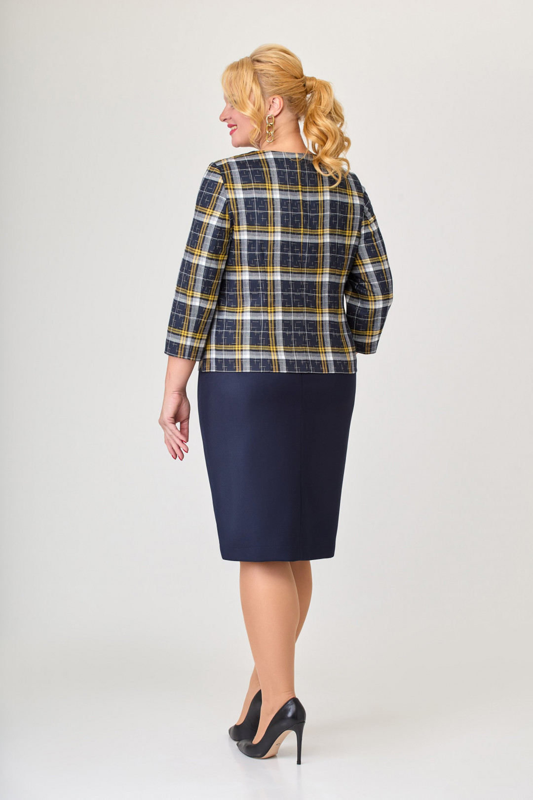 Костюм СлавияЭлит 509 жёлтая клетка - фото 2