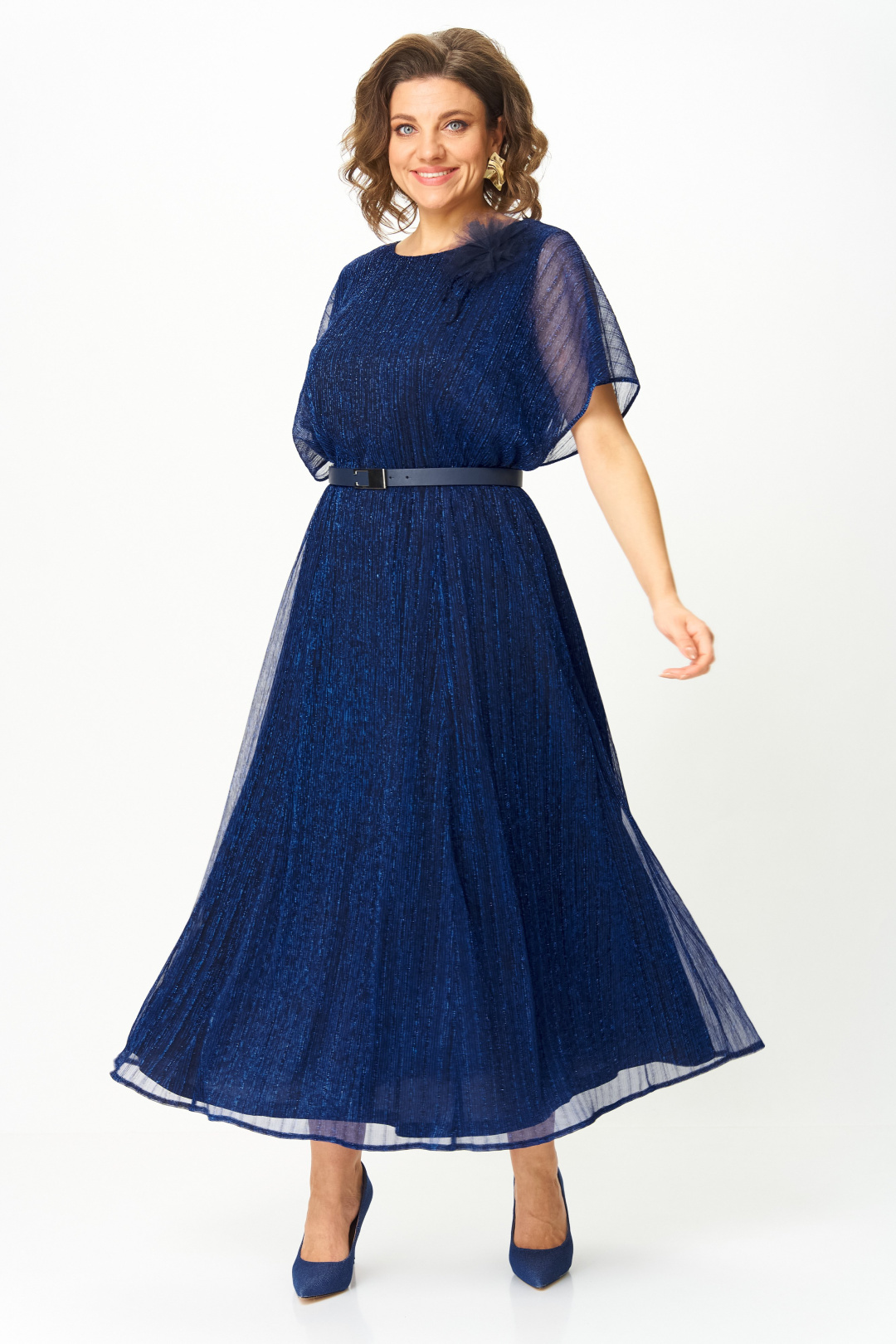 Платье СлавияЭлит 561 светло-синее - фото 2