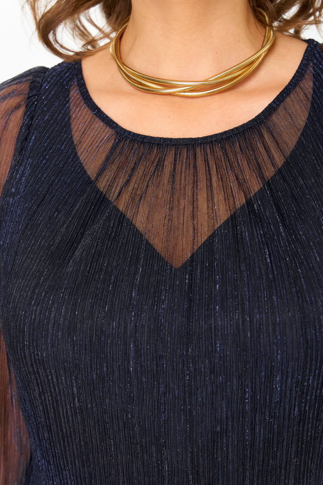 Платье СлавияЭлит 562 темно-синий - фото 5