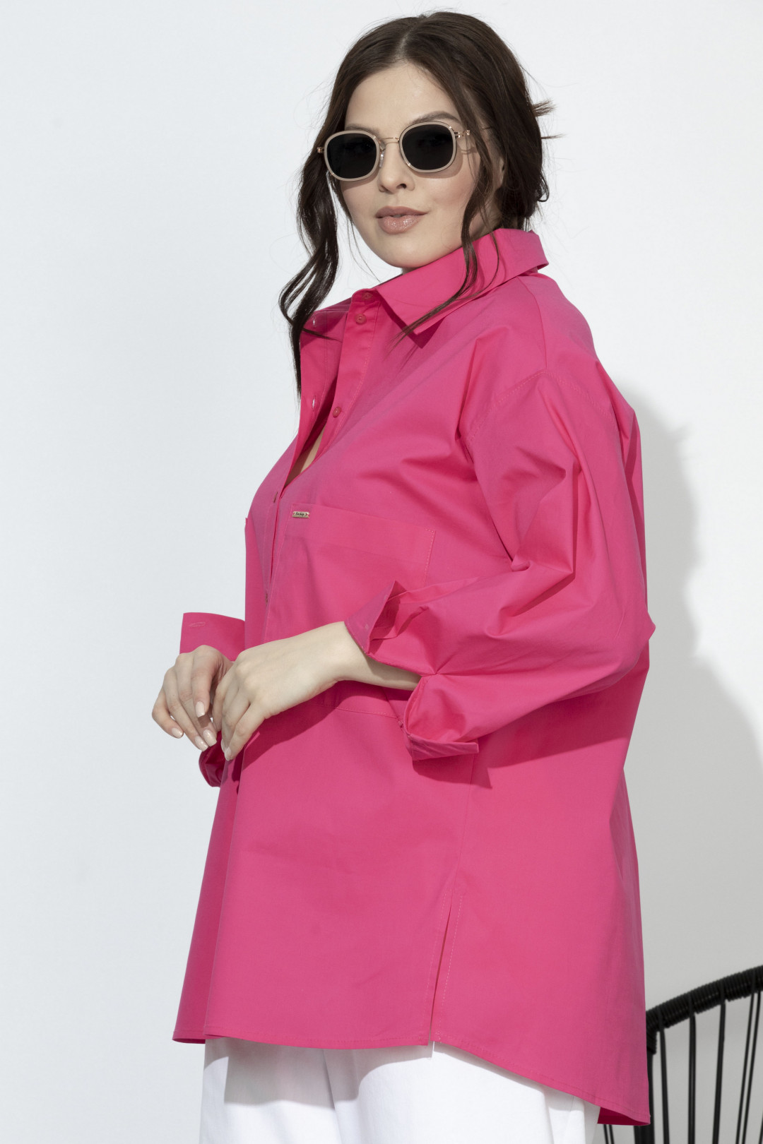 Блузка SOVA 11078 фуксия - фото 4