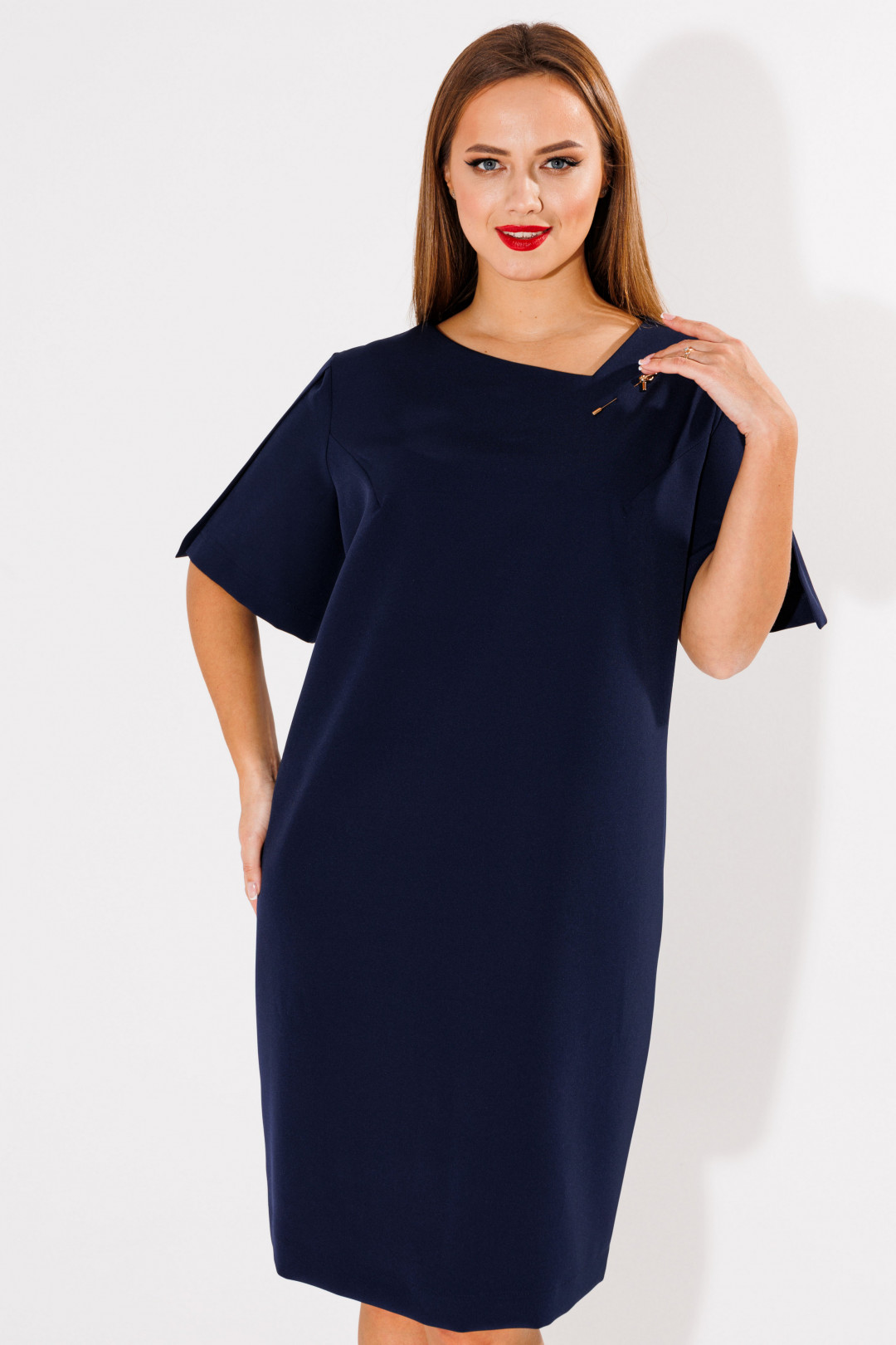 Платье SOVA 11216 т.синий - фото 4