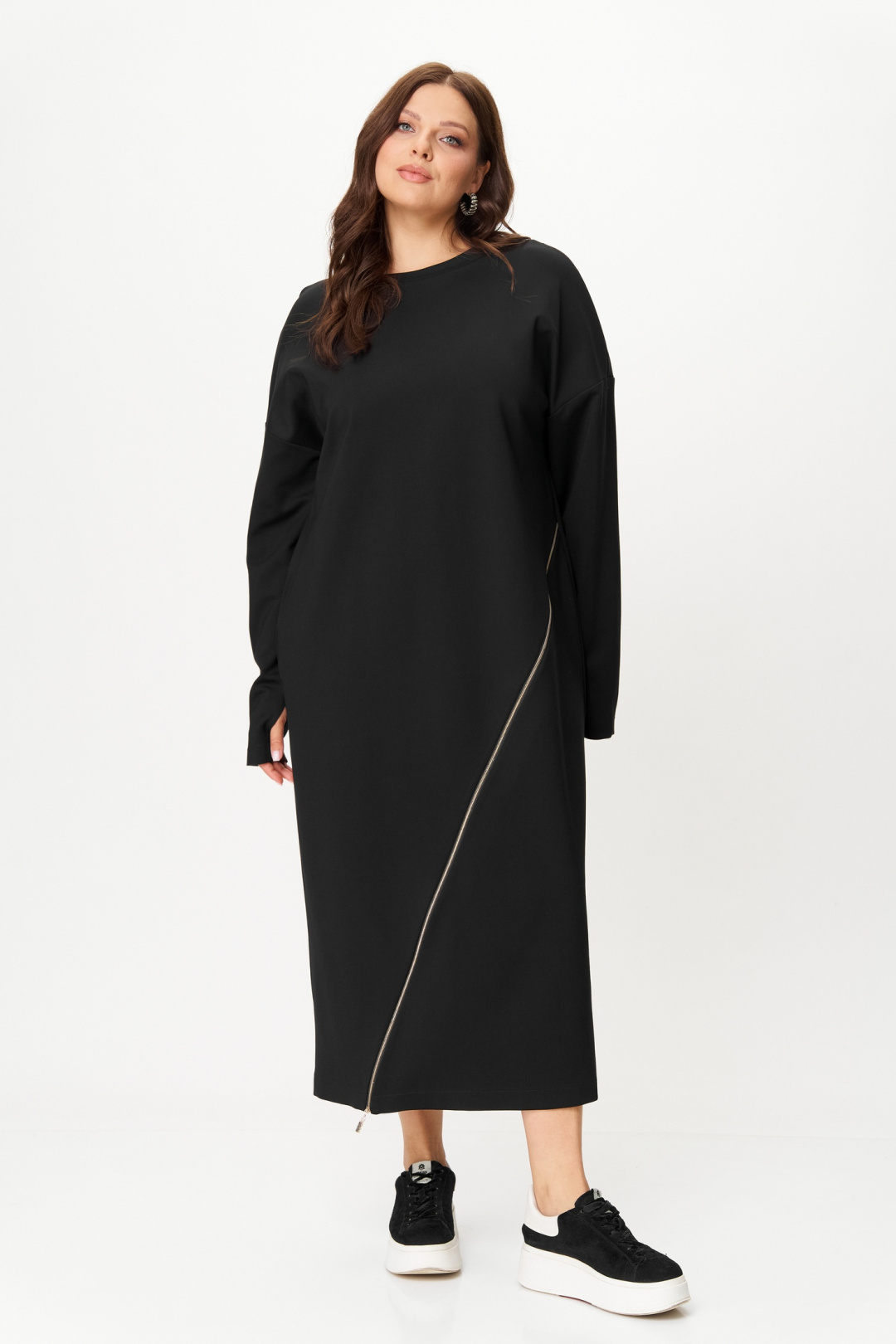 Платье SOVA 11255 черный - фото 3