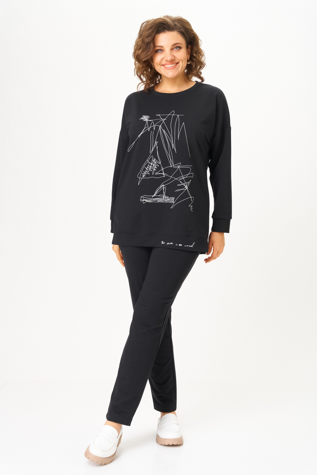 Костюм Stefany 2061-2 черный - фото 1