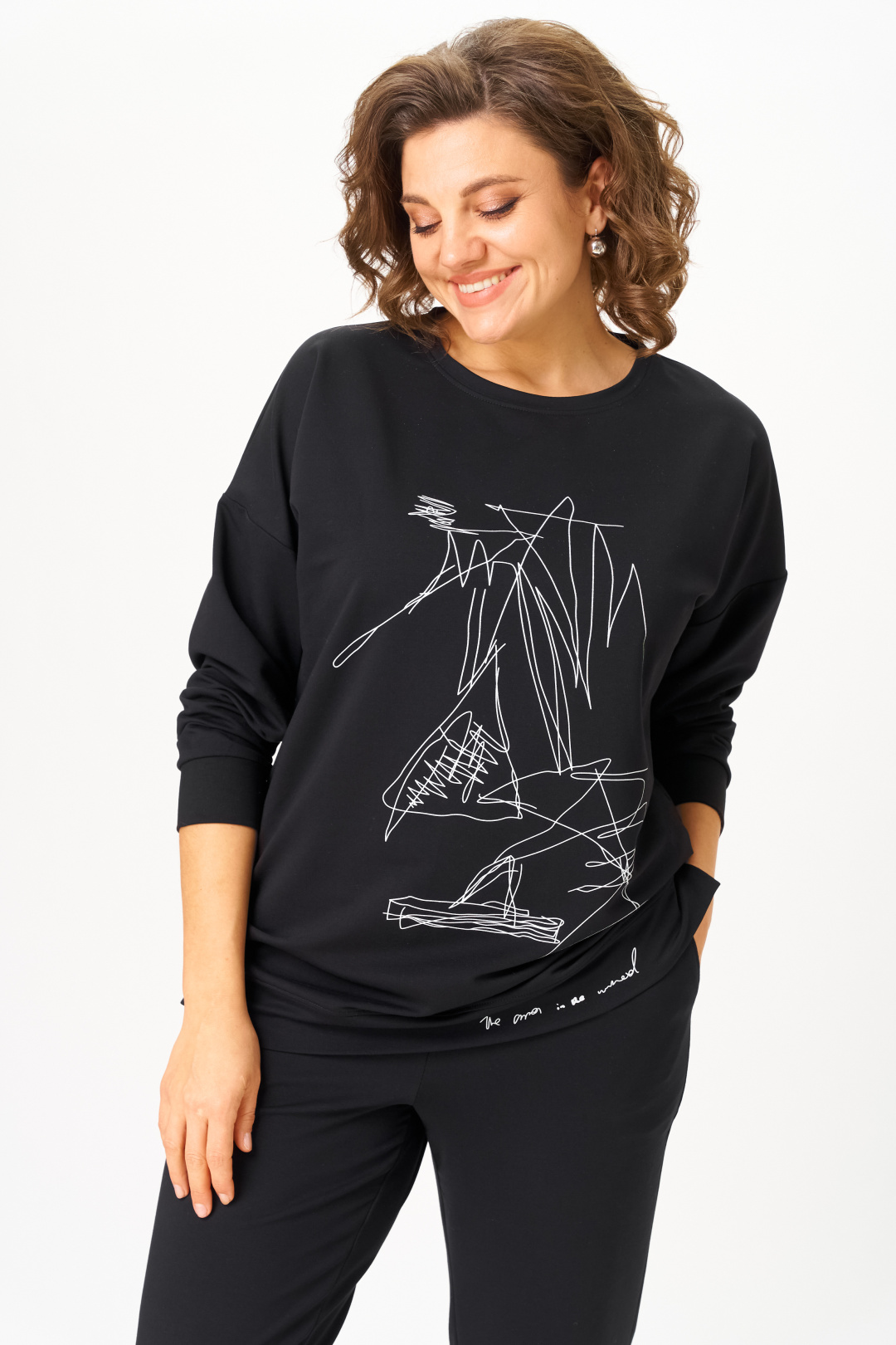 Костюм Stefany 2061-2 черный - фото 3