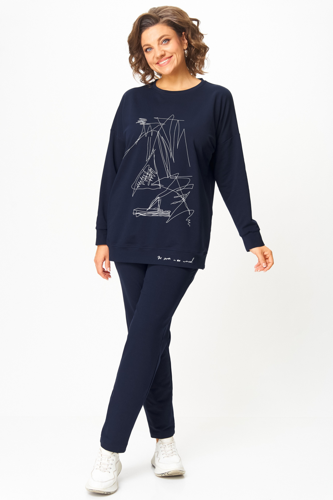 Костюм Stefany 2061-2 глубокий синий - фото 1