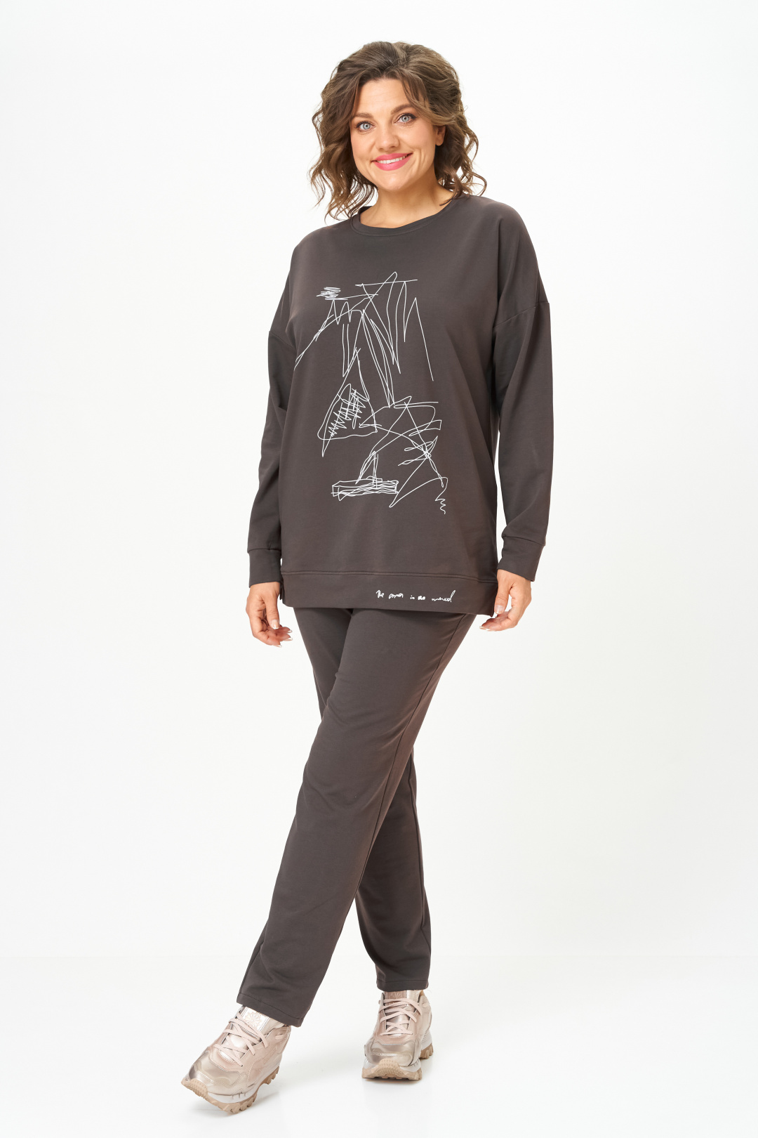 Костюм Stefany 2061-2 горький шоколад - фото 3