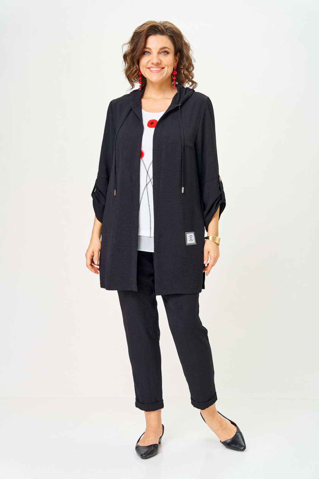 Костюм Светлана-Стиль 1527 черный - фото 1