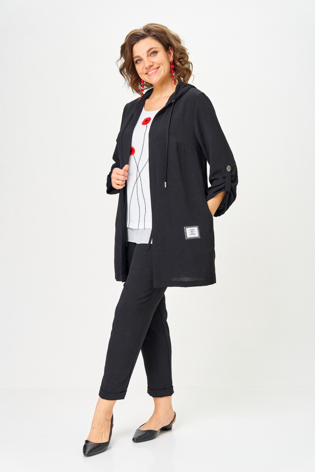 Костюм Светлана-Стиль 1527 черный - фото 3