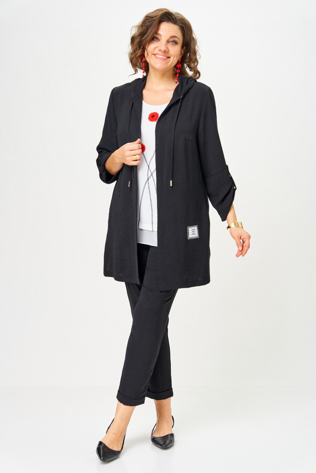 Костюм Светлана-Стиль 1527 черный - фото 5