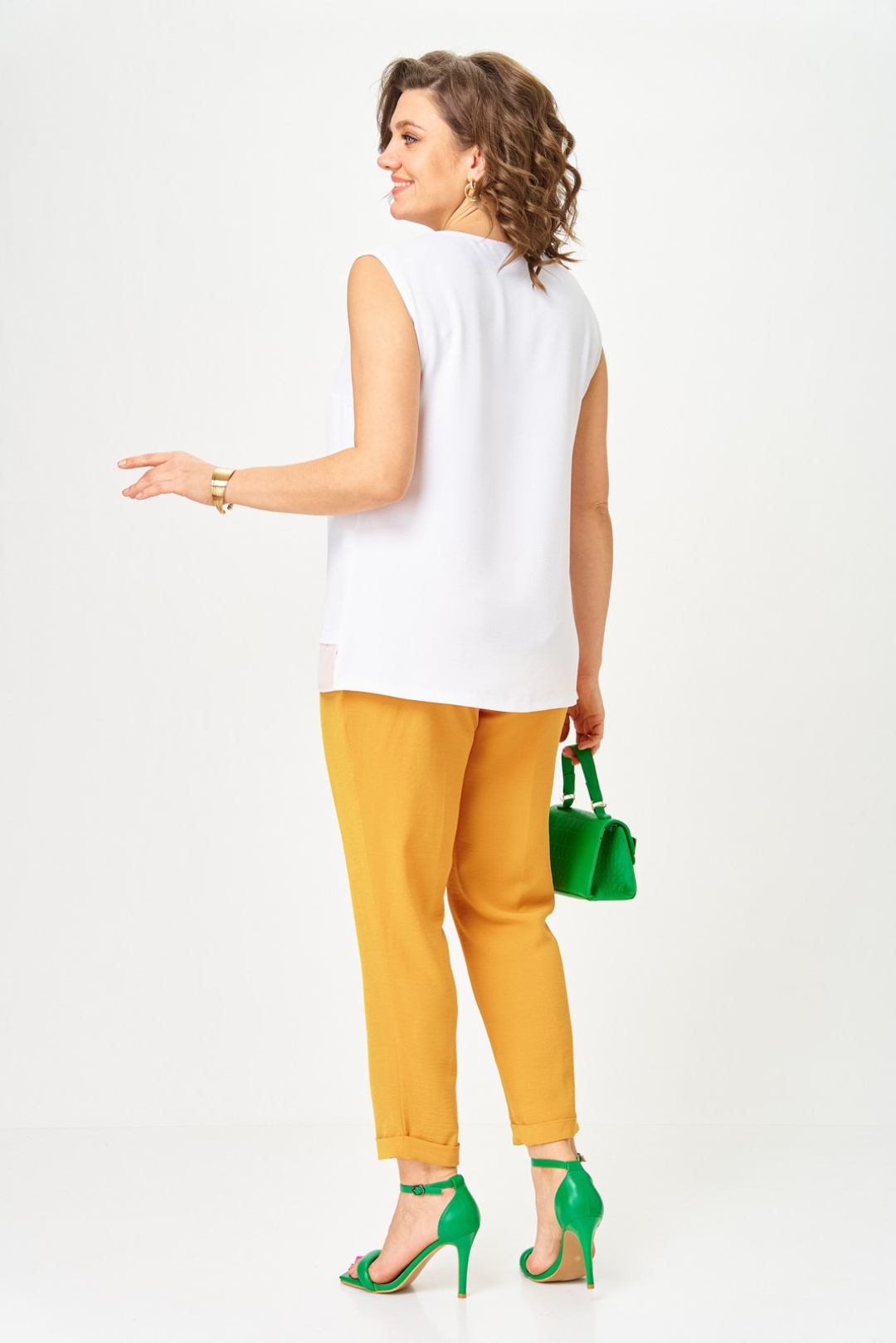 Костюм Светлана-Стиль 1527 горчица - фото 4