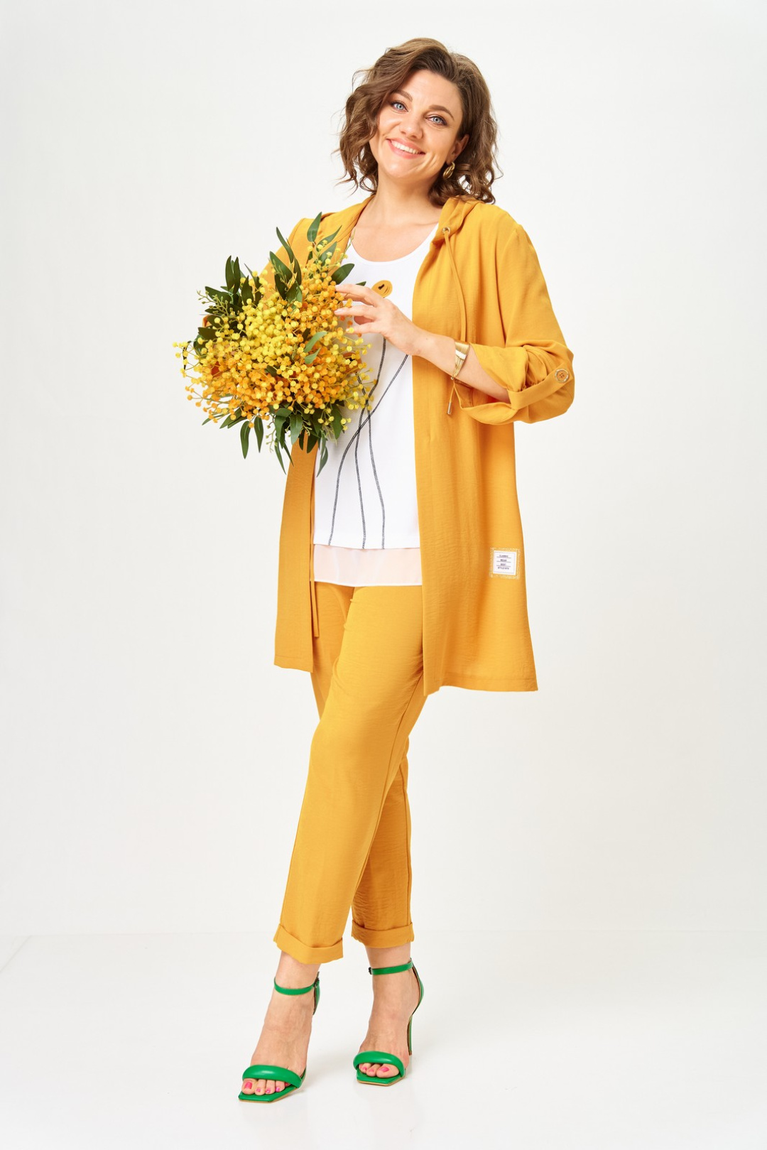 Костюм Светлана-Стиль 1527 горчица - фото 6