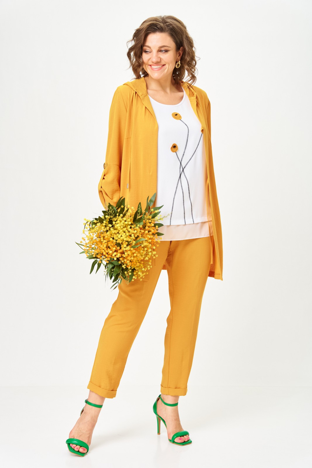 Костюм Светлана-Стиль 1527 горчица