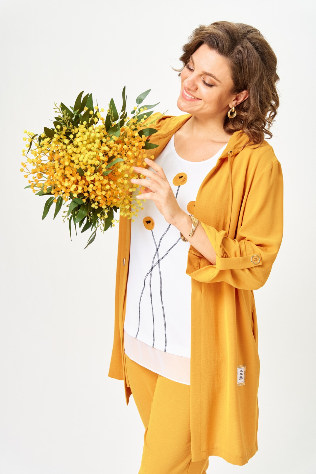 Костюм Светлана-Стиль 1527 горчица