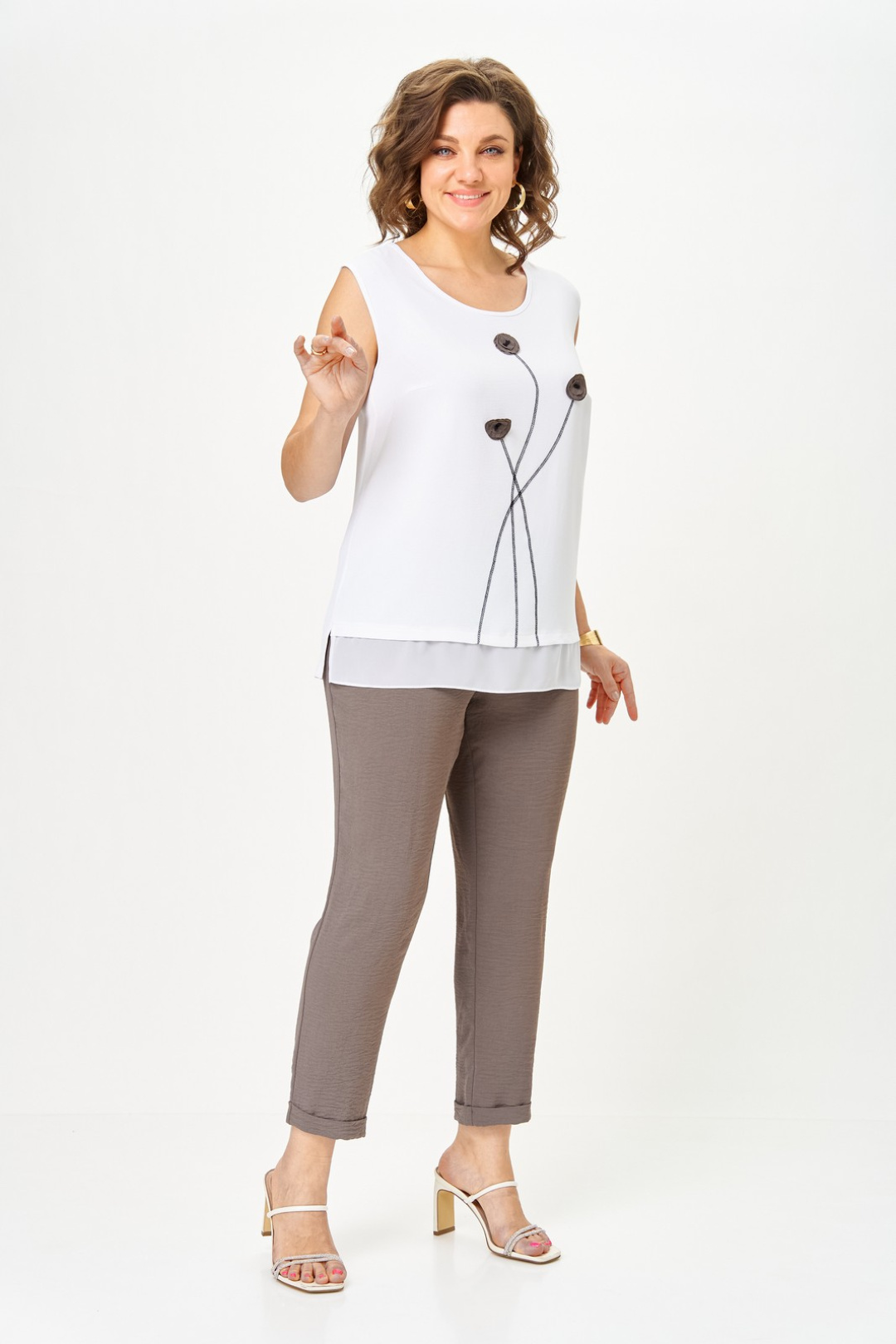 Костюм Светлана-Стиль 1527 мокко - фото 6