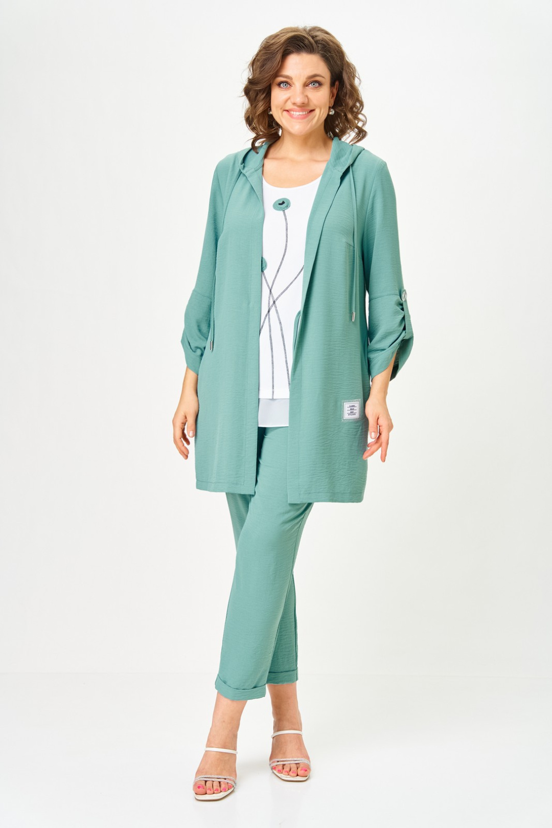 Костюм Светлана-Стиль 1527 мята - фото 1