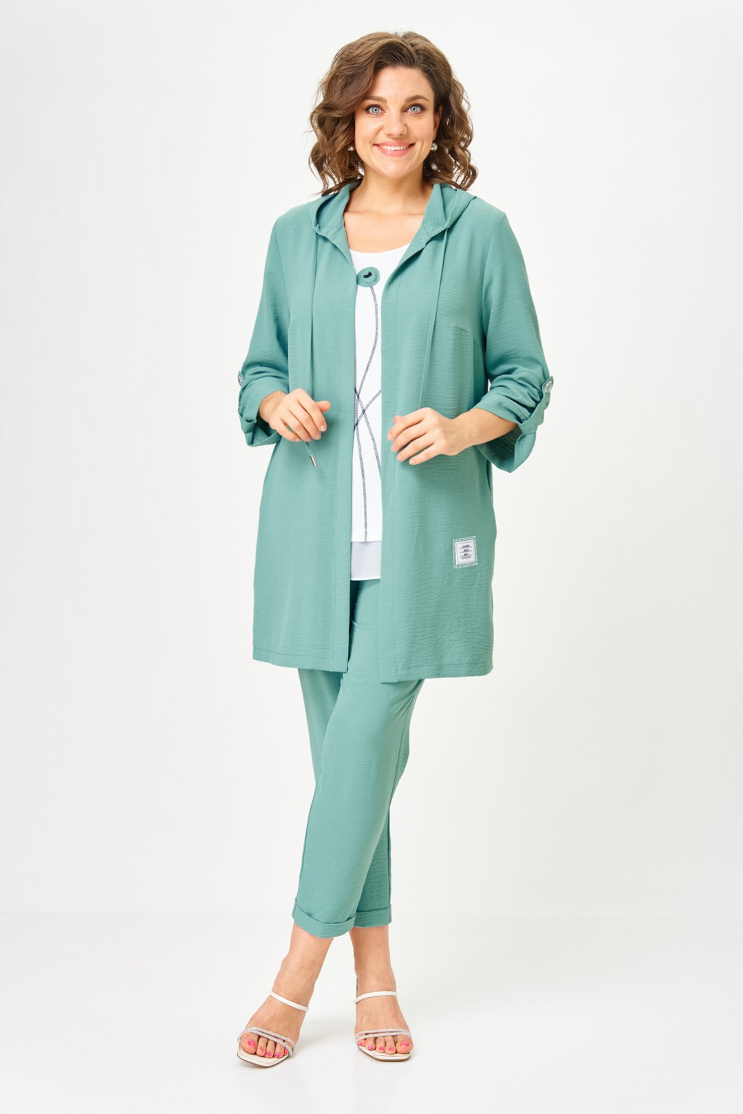 Костюм Светлана-Стиль 1527 мята - фото 4