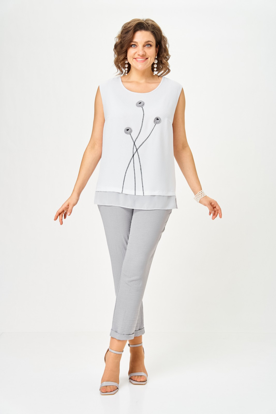 Костюм Светлана-Стиль 1527 серый - фото 6