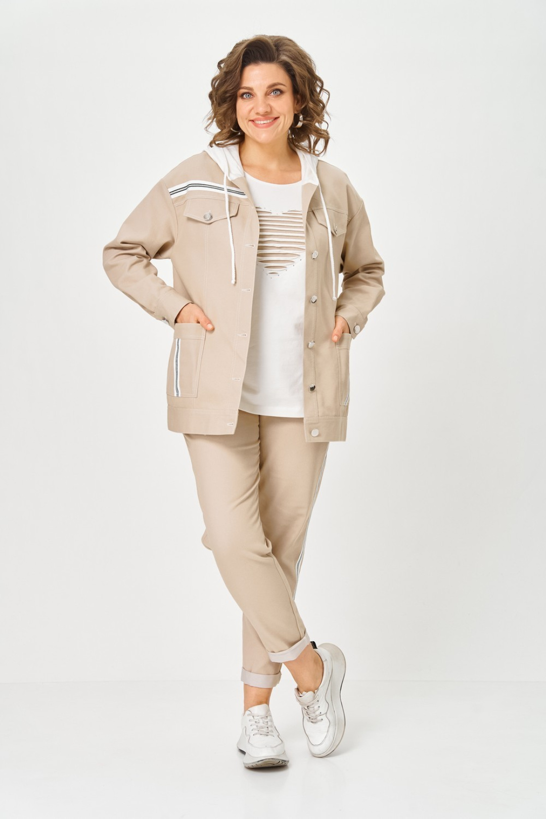 Костюм Светлана-Стиль 1569 бежевый - фото 1