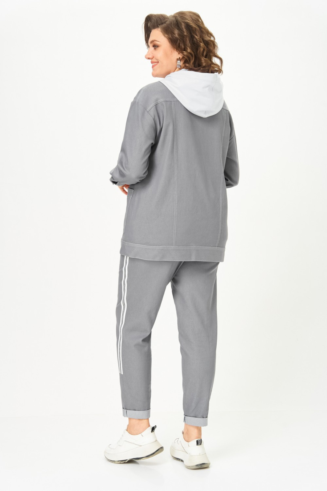 Костюм Светлана-Стиль 1569 серый - фото 2