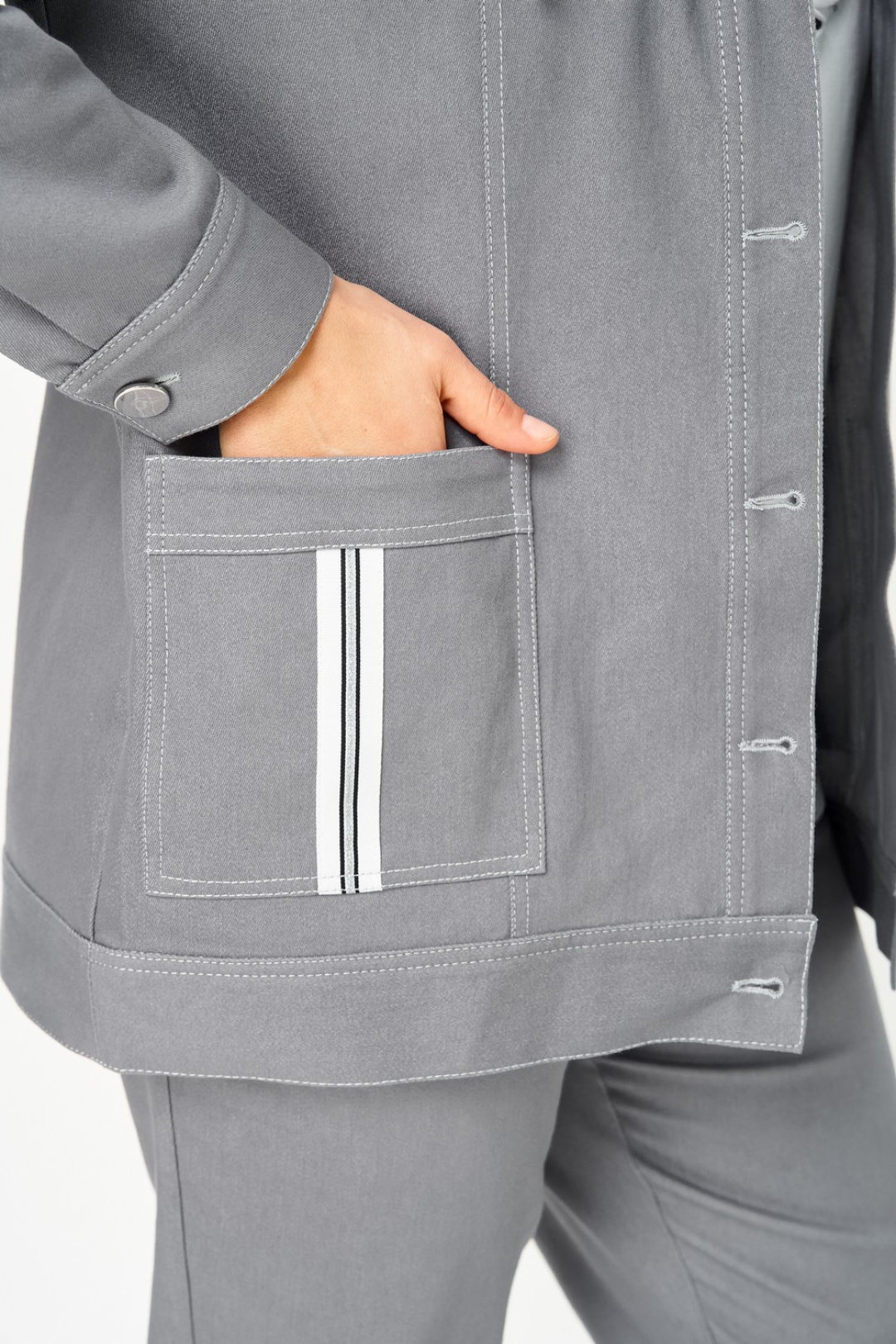 Костюм Светлана-Стиль 1569 серый