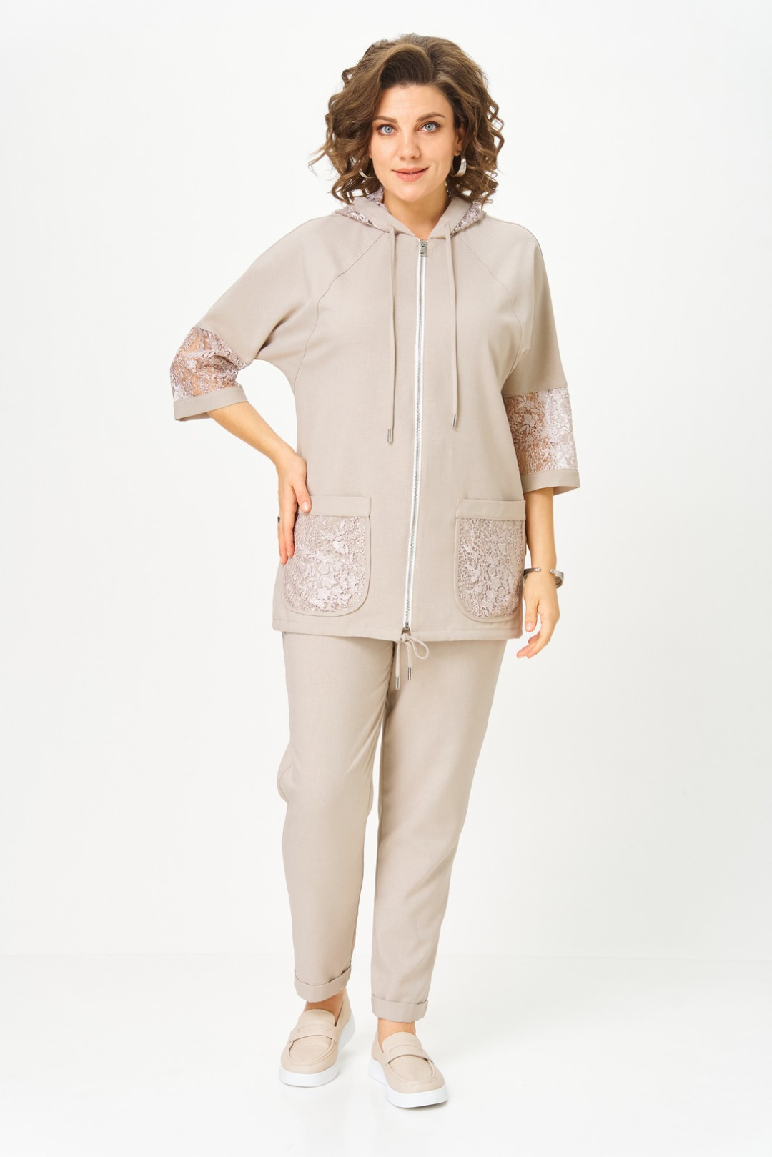 Костюм Светлана-Стиль 1577 бежевый - фото 4