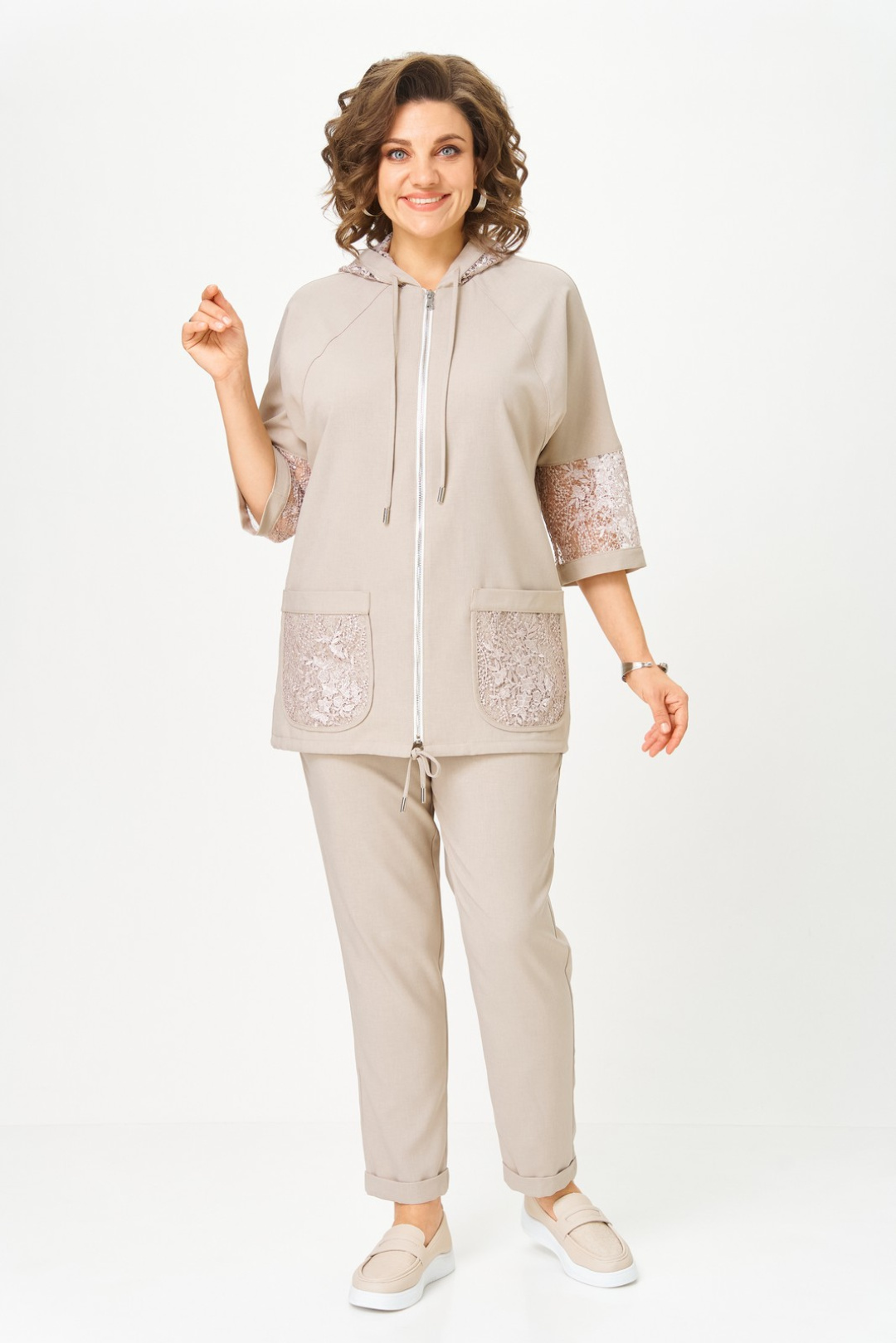 Костюм Светлана-Стиль 1577 бежевый - фото 5