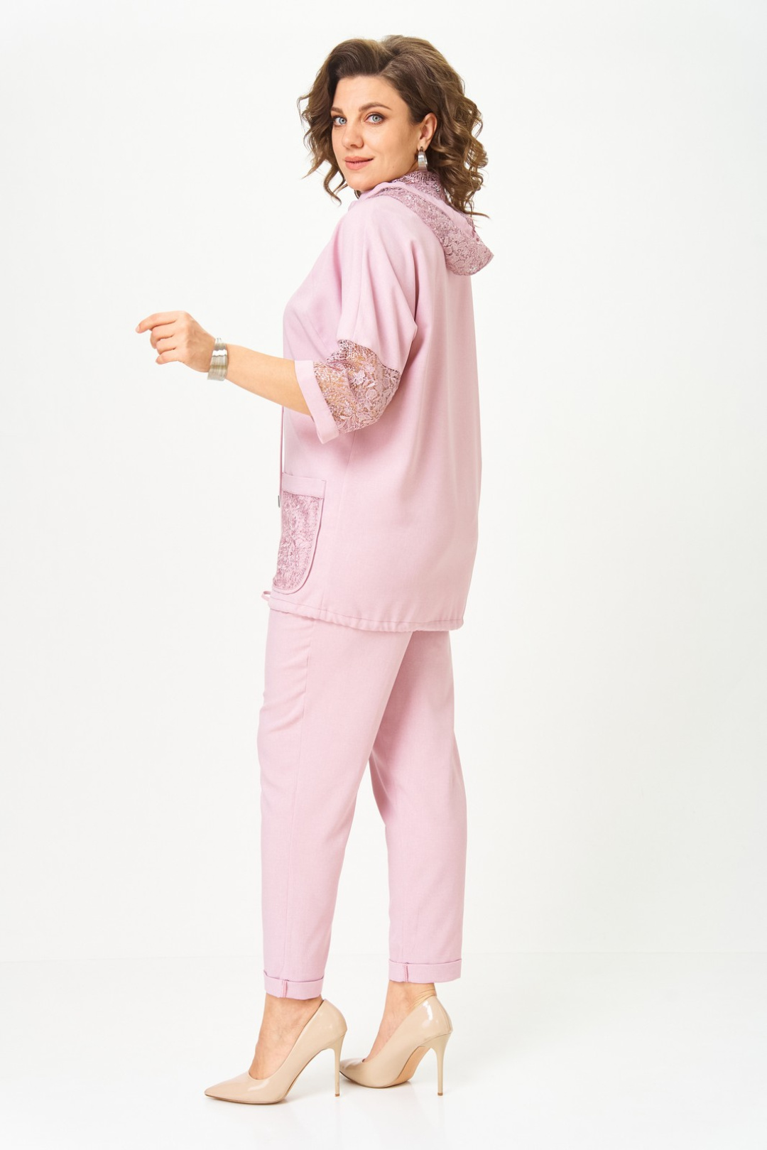 Костюм Светлана-Стиль 1577 розовый - фото 4