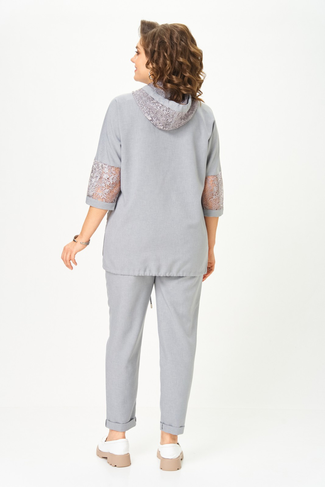 Костюм Светлана-Стиль 1577 светло-серый