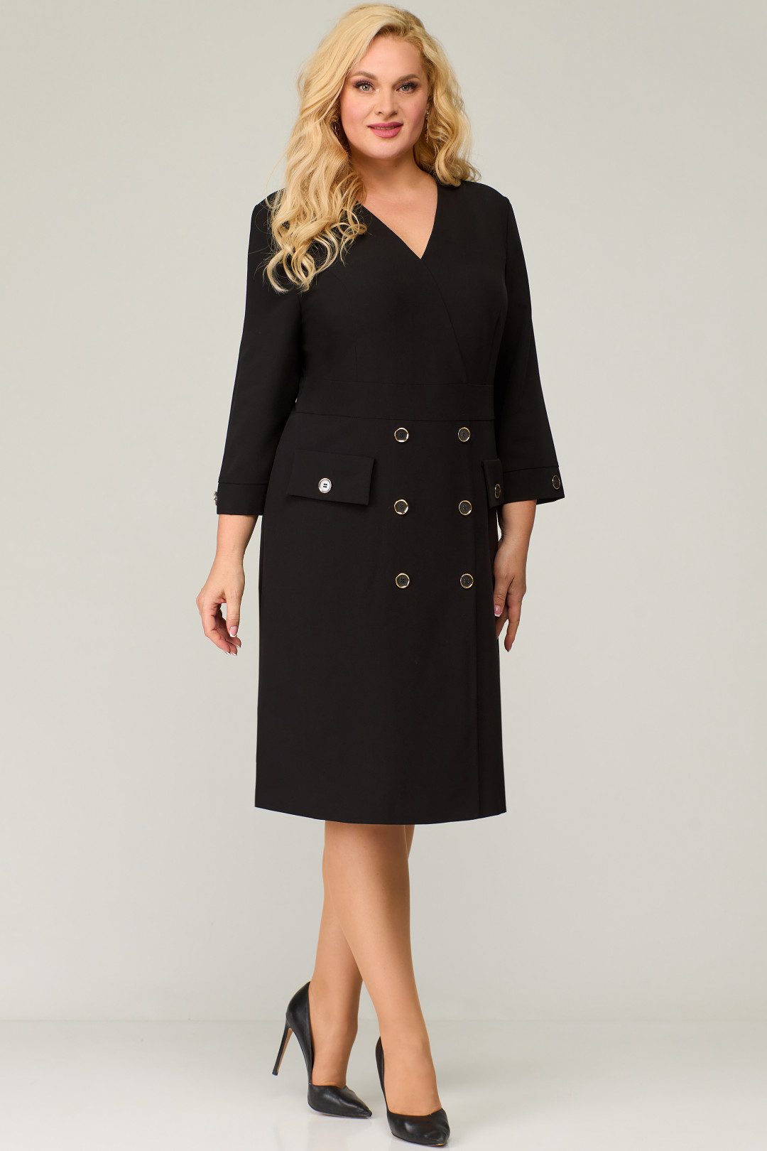 Платье Светлана-Стиль 1658 черный - фото 1