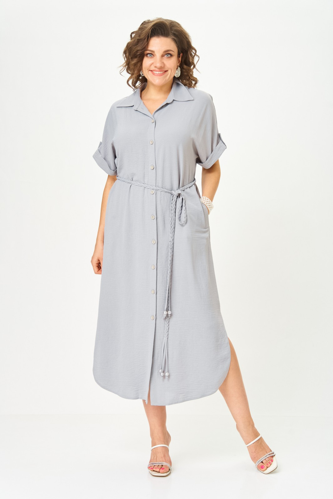 Платье Светлана-Стиль 1699 серый - фото 1