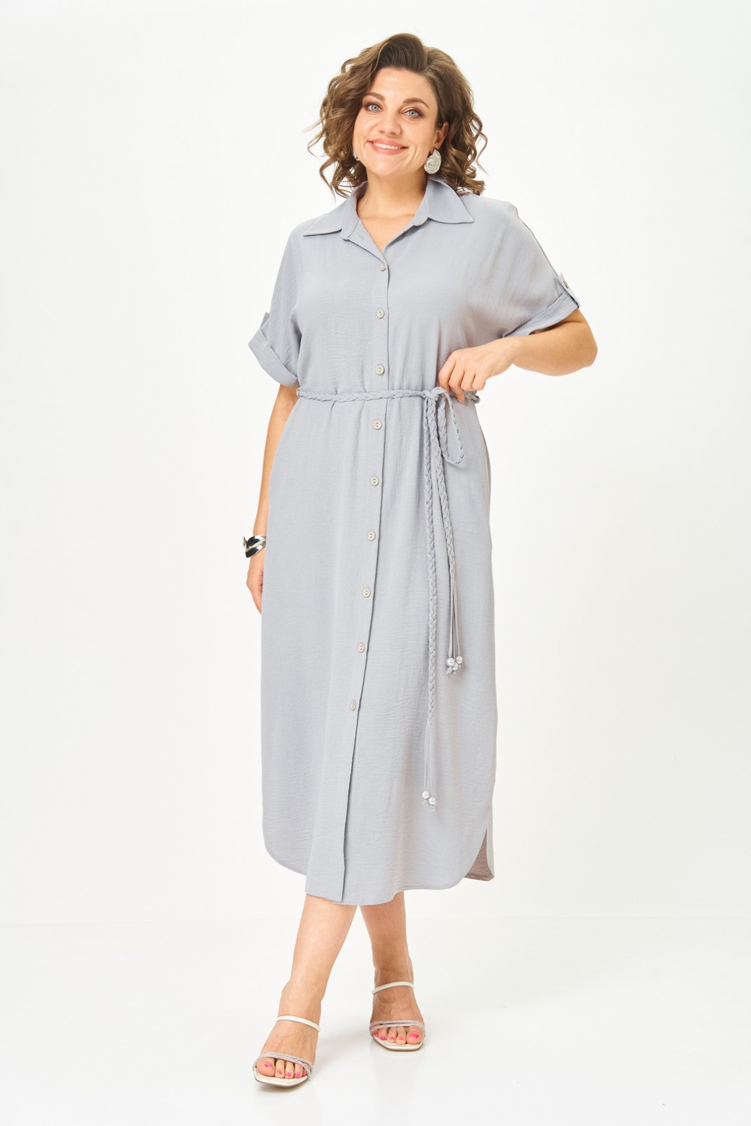 Платье Светлана-Стиль 1699 серый - фото 4