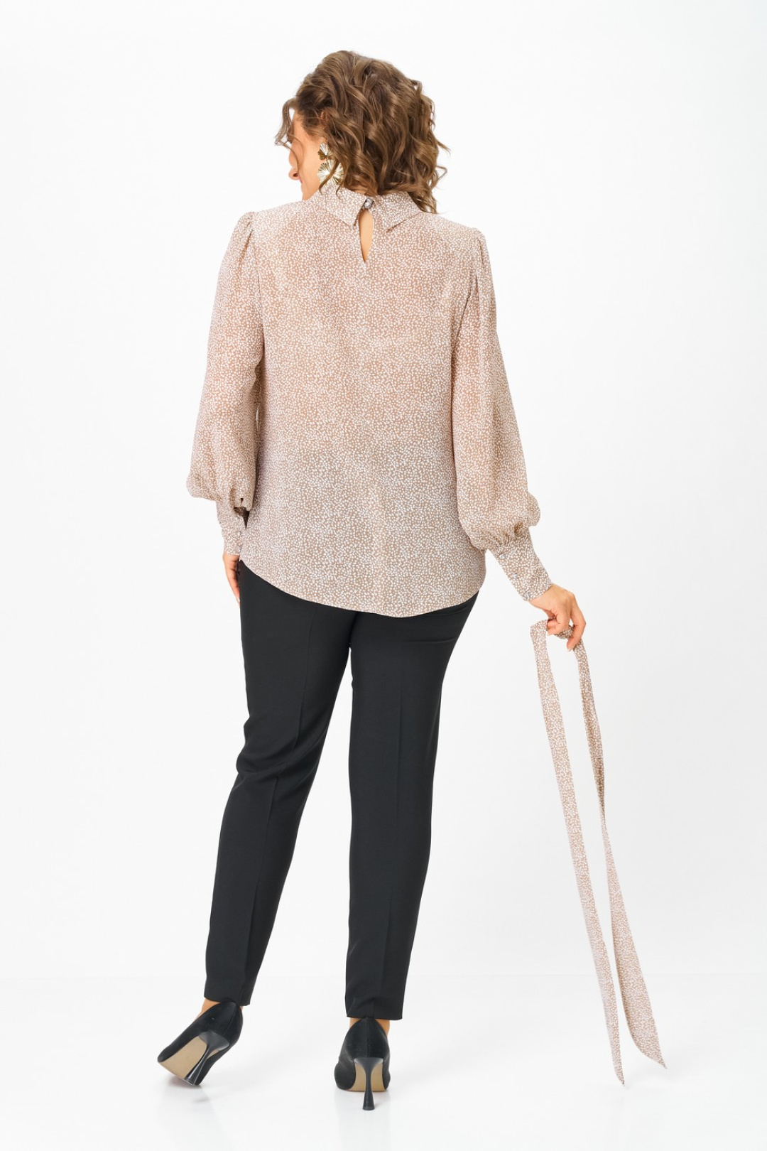 Блузка Светлана-Стиль 1734 бежевый - фото 3