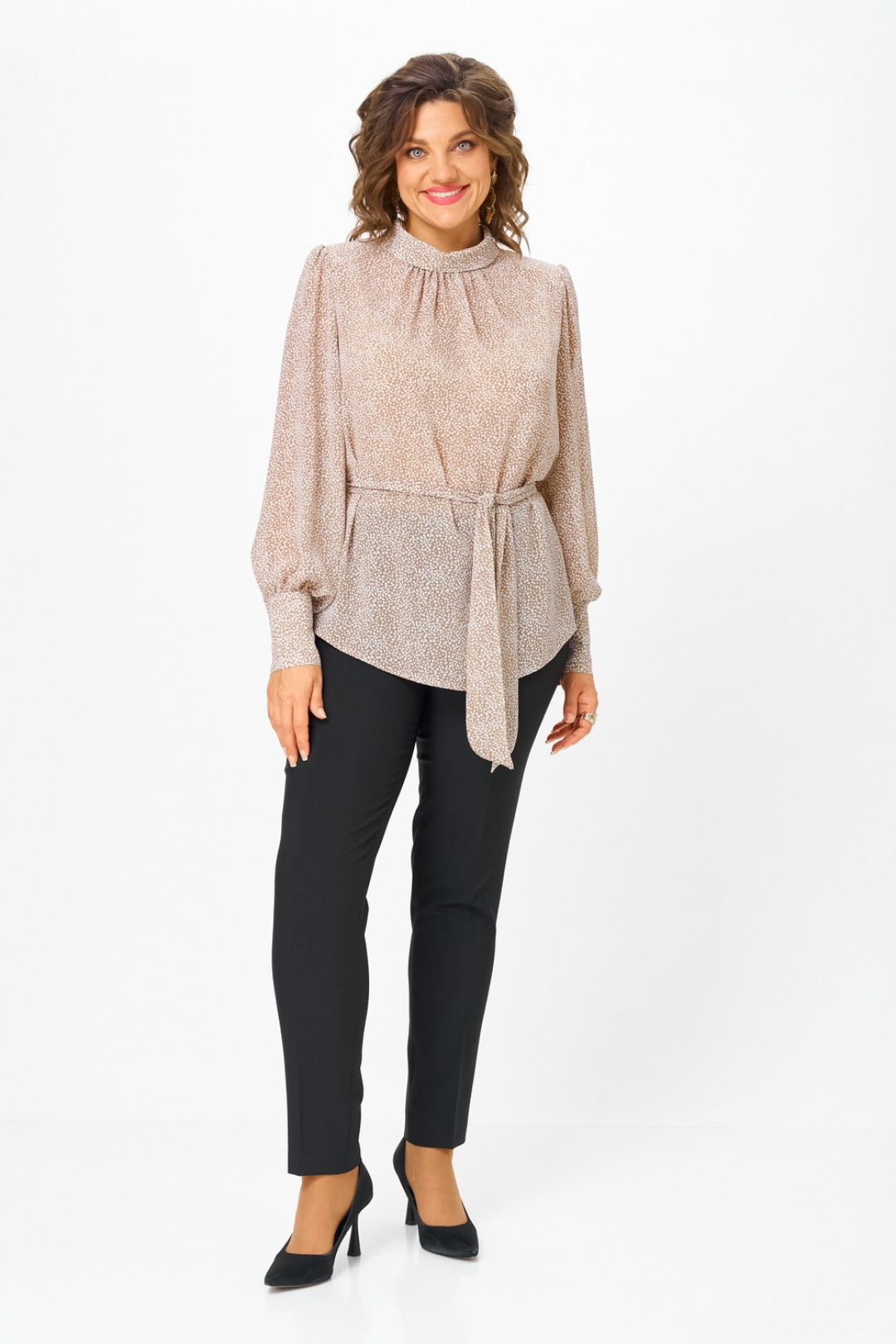 Блузка Светлана-Стиль 1734 бежевый - фото 5