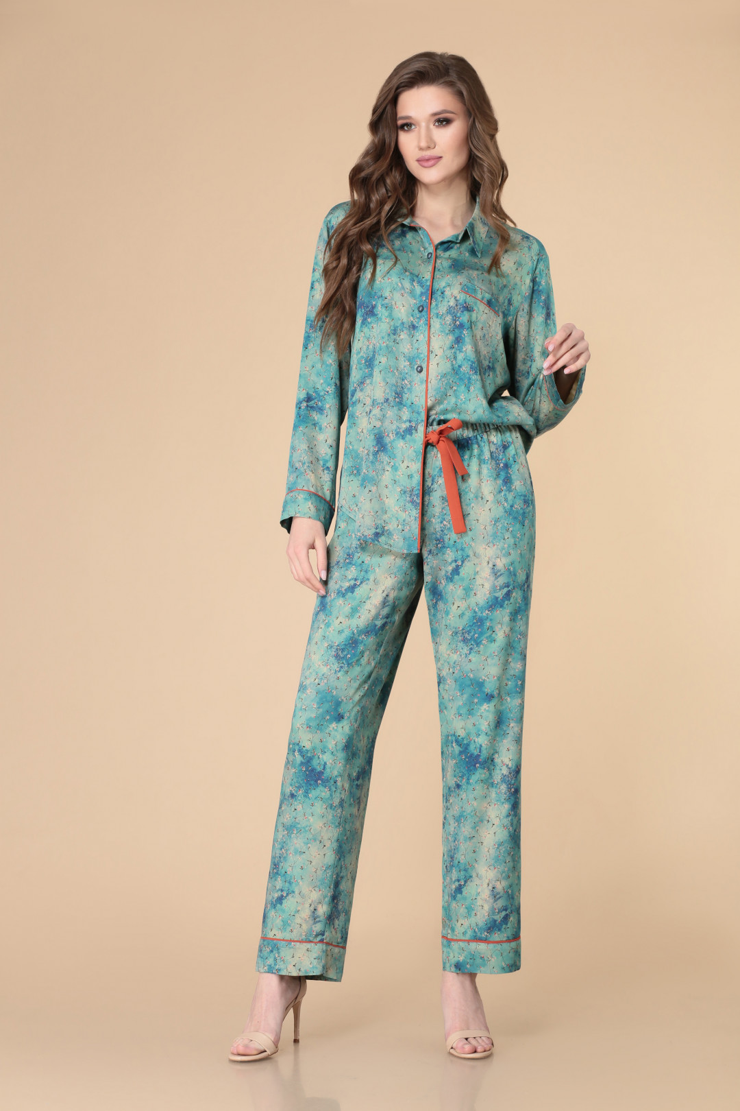 Костюм Светлана-Стиль 1881 бирюзовый - фото 3