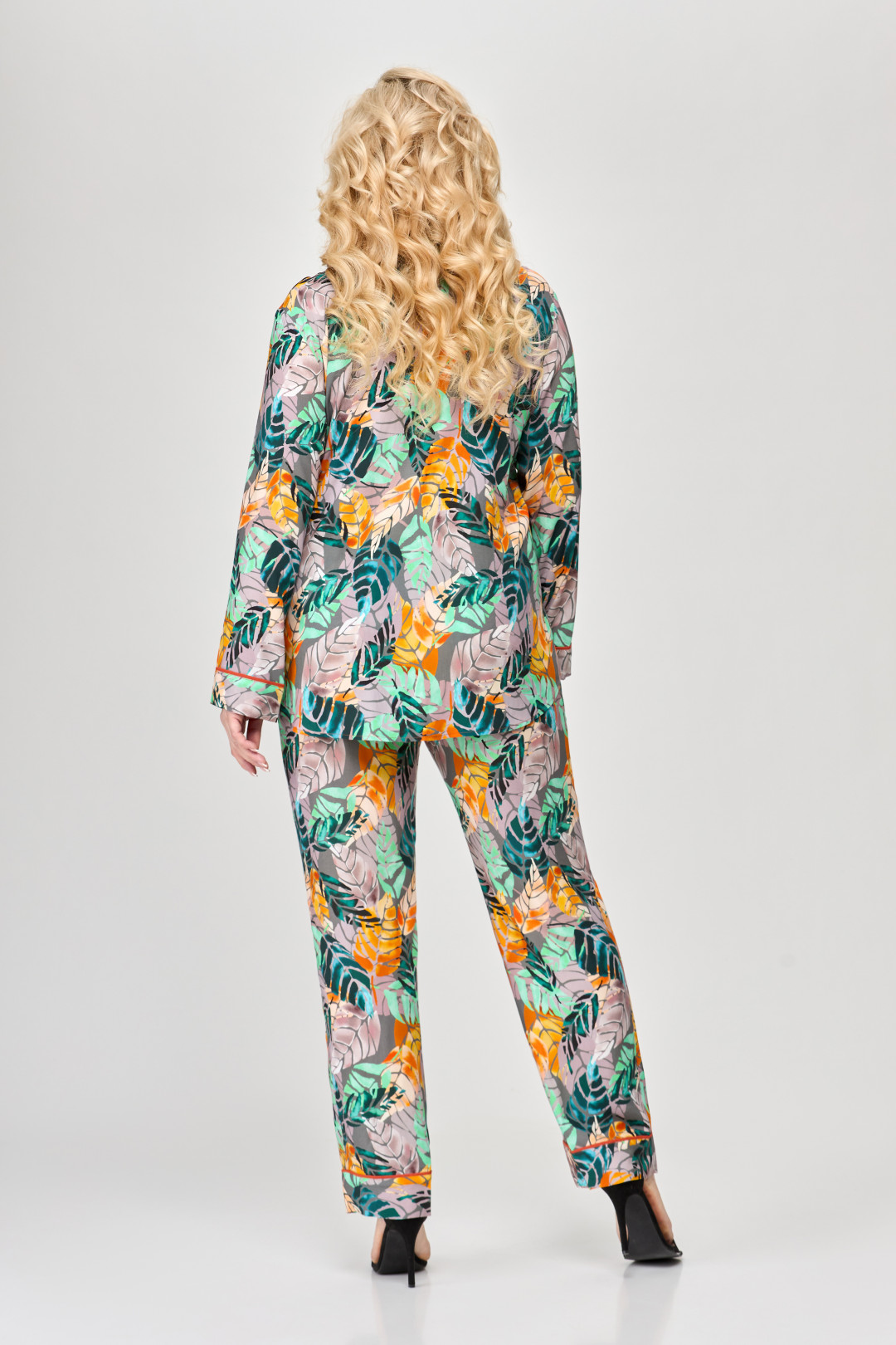 Костюм Светлана-Стиль 1881 листики - фото 2