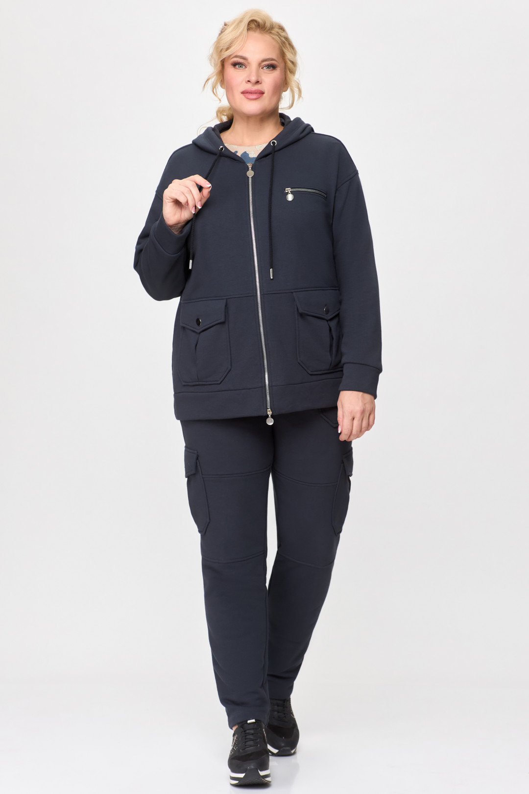 Костюм Светлана-Стиль 1905 графит - фото 1