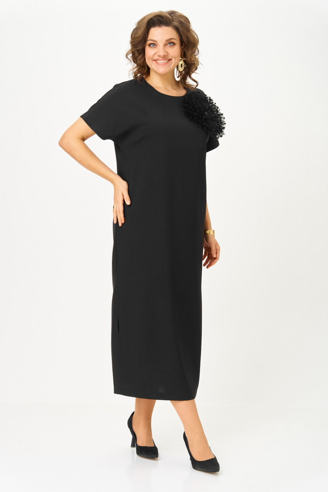 Платье Светлана-Стиль 1928 черный - фото 1