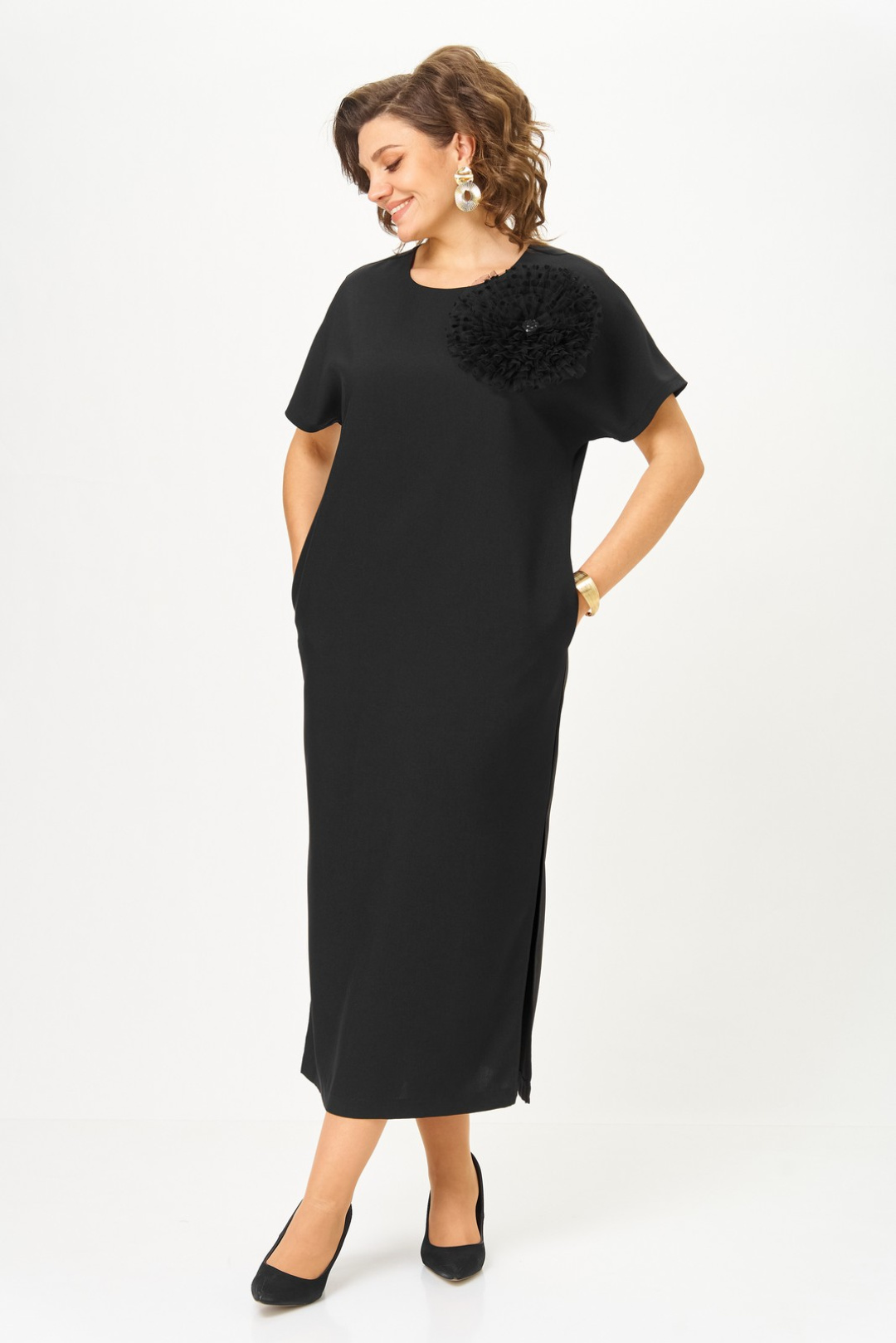 Платье Светлана-Стиль 1928 черный - фото 4