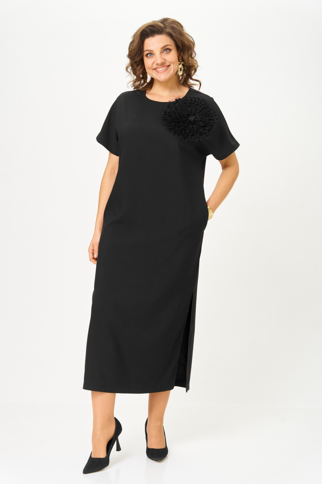 Платье Светлана-Стиль 1928 черный - фото 5