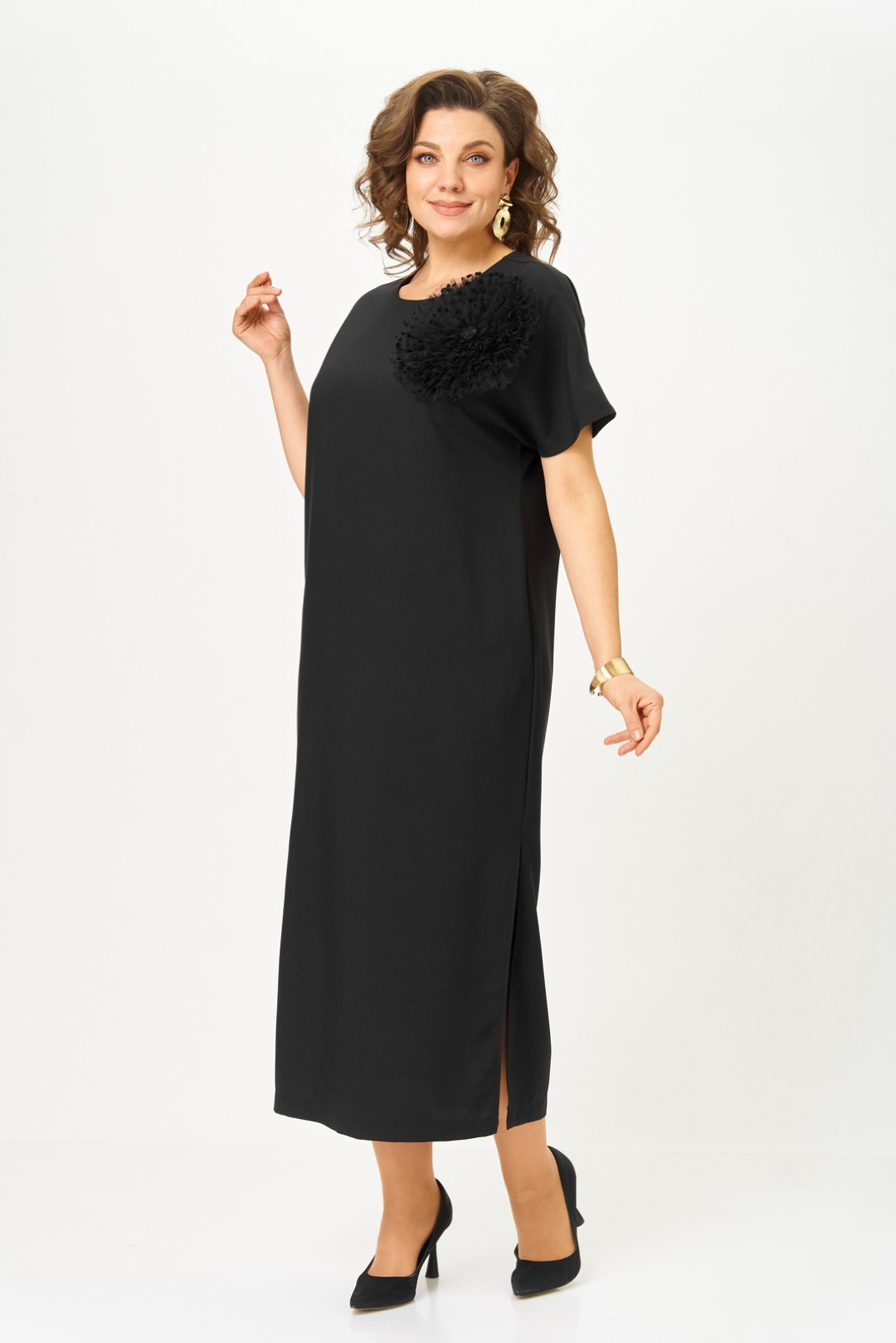 Платье Светлана-Стиль 1928 черный - фото 6