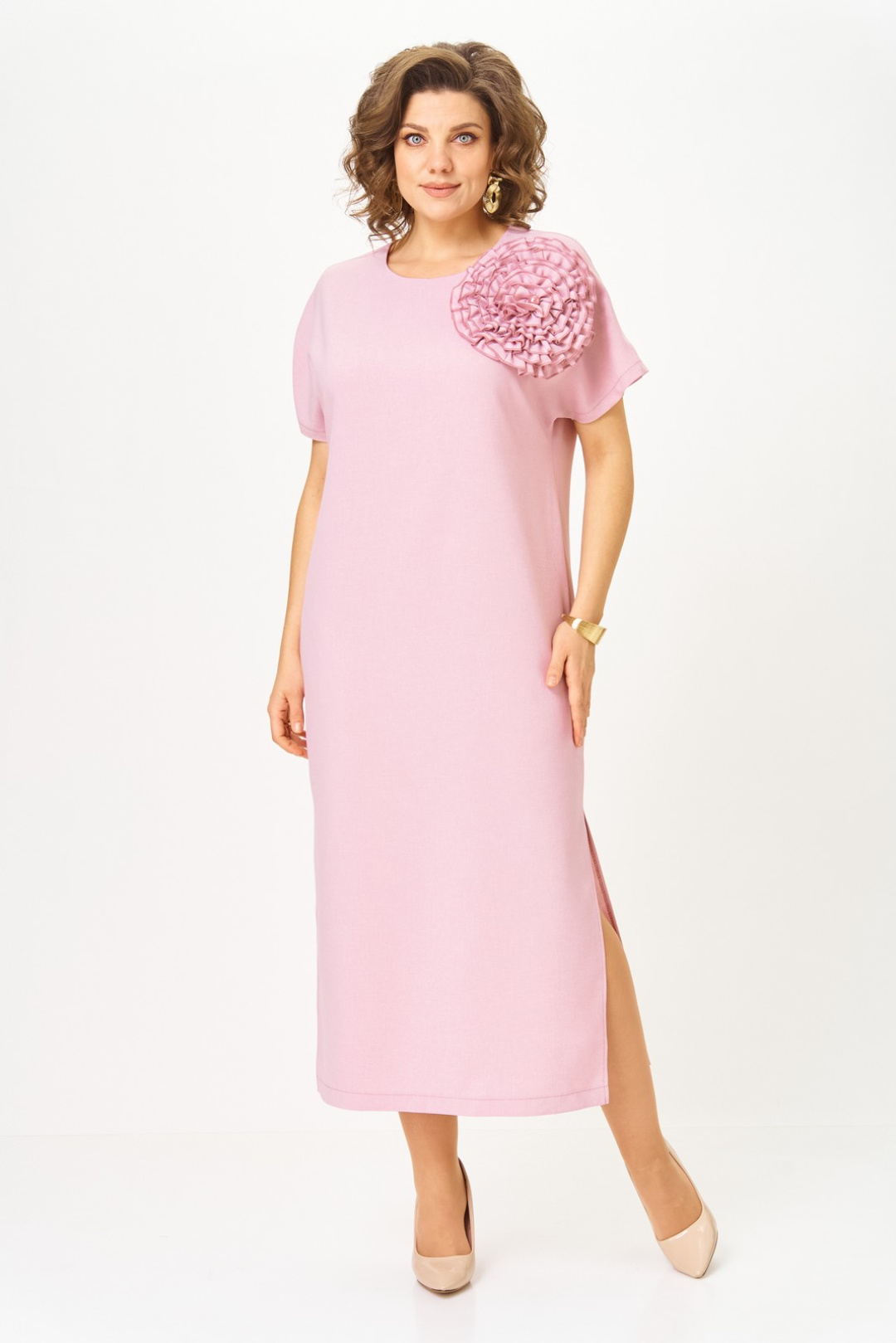 Платье Светлана-Стиль 1928 розовый - фото 1