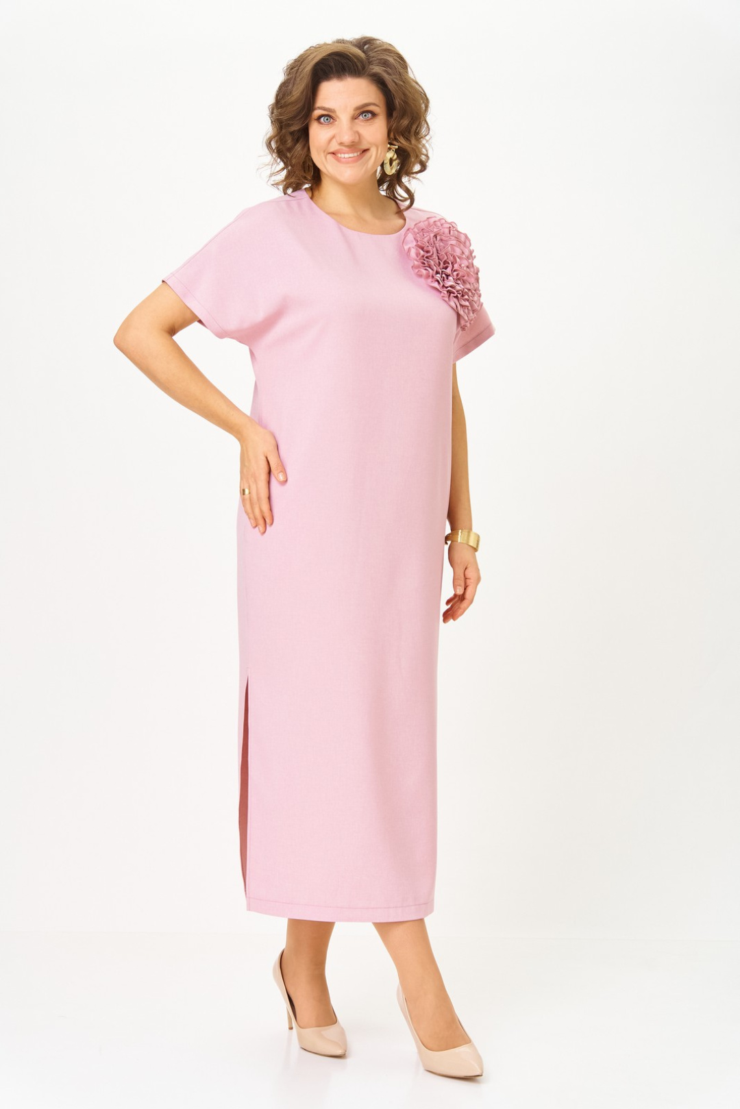 Платье Светлана-Стиль 1928 розовый - фото 3