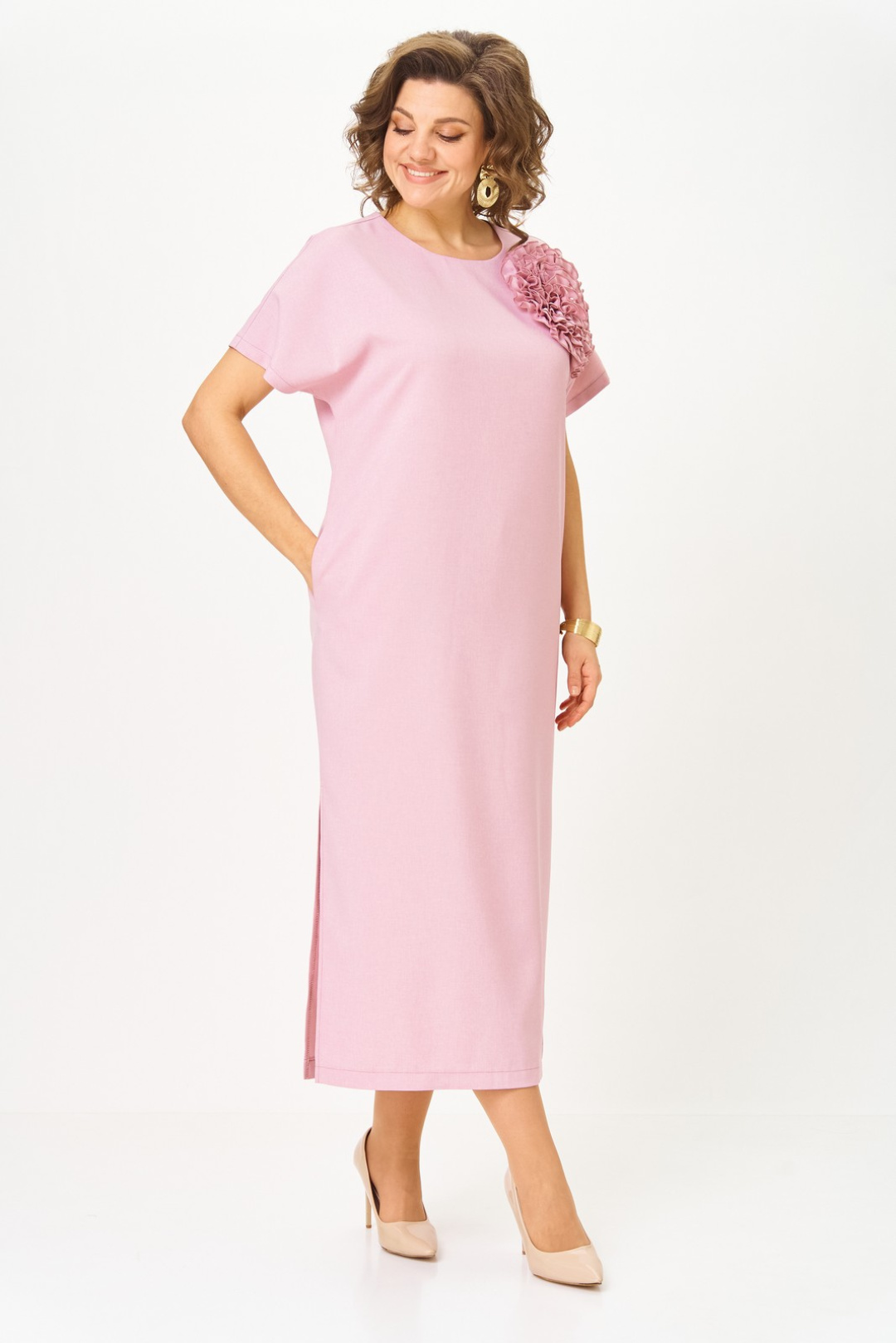 Платье Светлана-Стиль 1928 розовый - фото 4