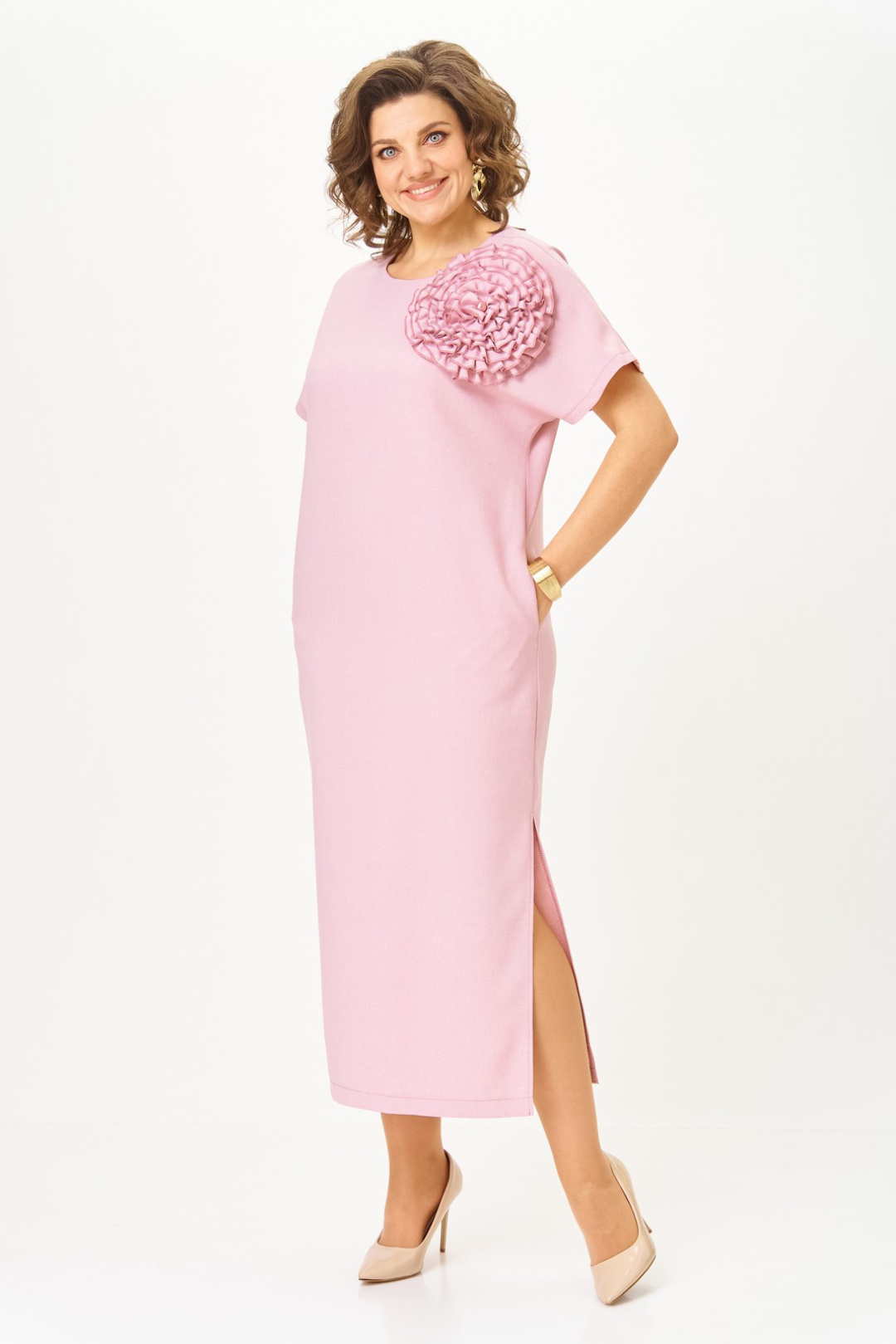 Платье Светлана-Стиль 1928 розовый - фото 6