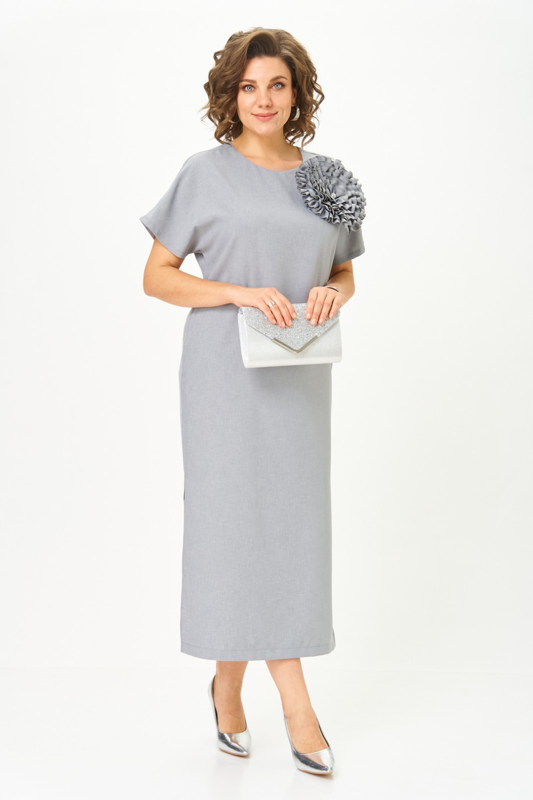 Платье Светлана-Стиль 1928 серый - фото 6