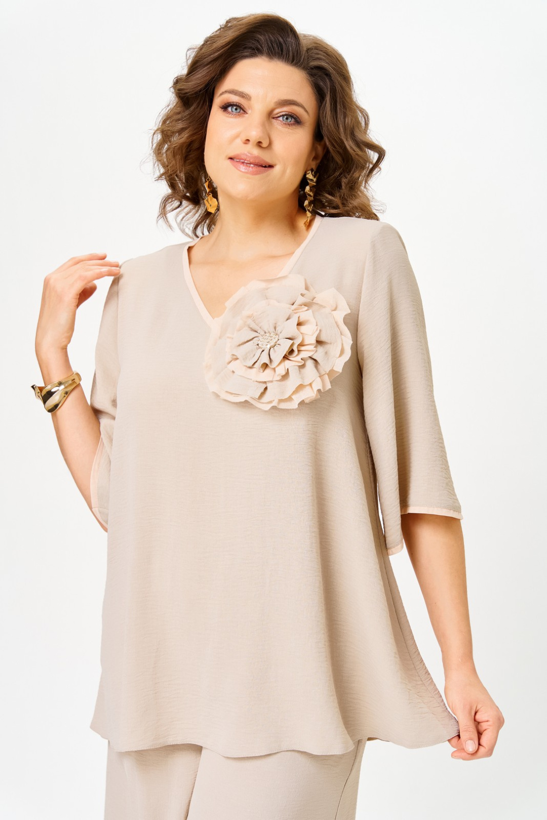 Костюм Светлана-Стиль 1933 бежевый - фото 6